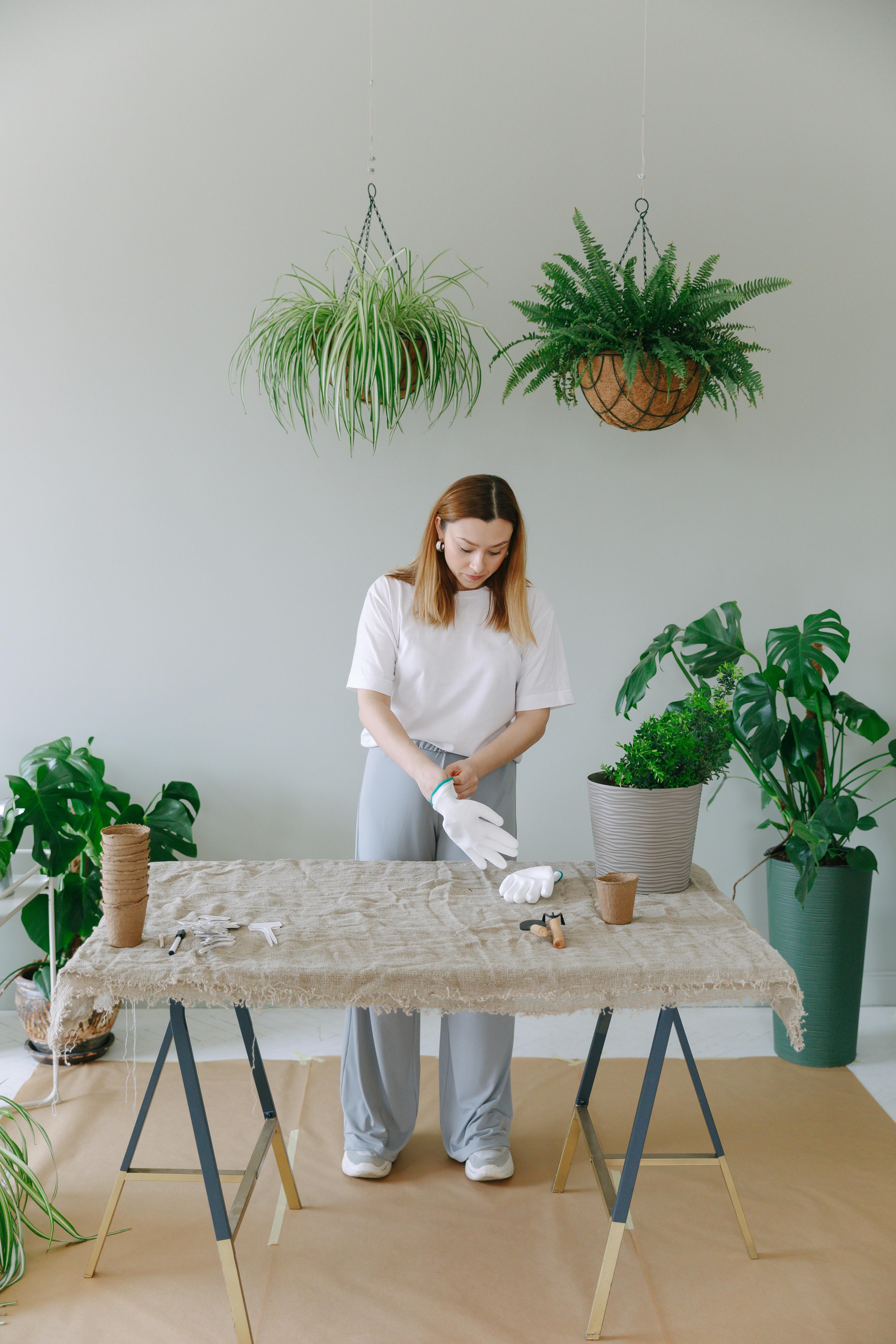 3-pot suspended planter arrangement