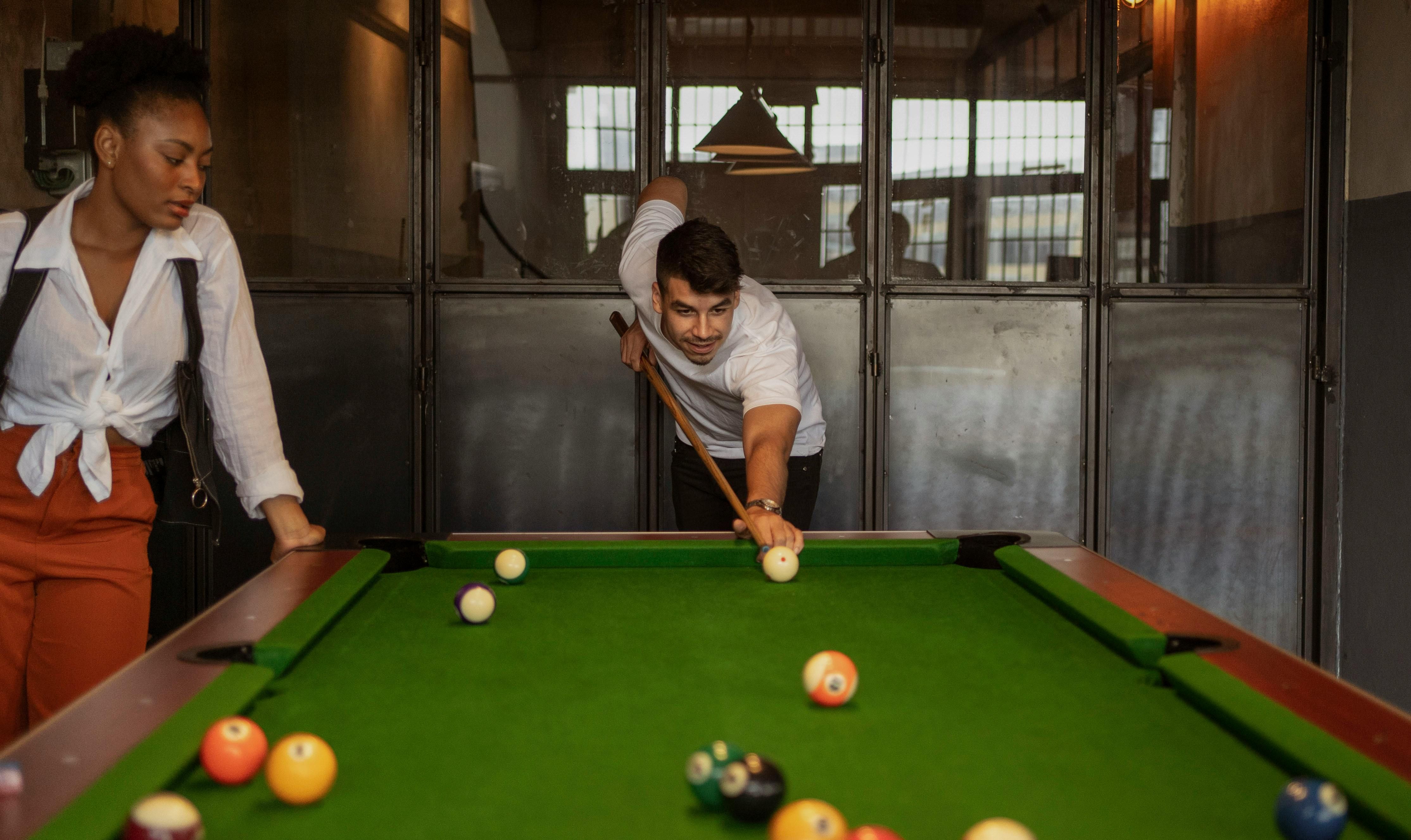 Portable Pool Setup for Indoor Amusement