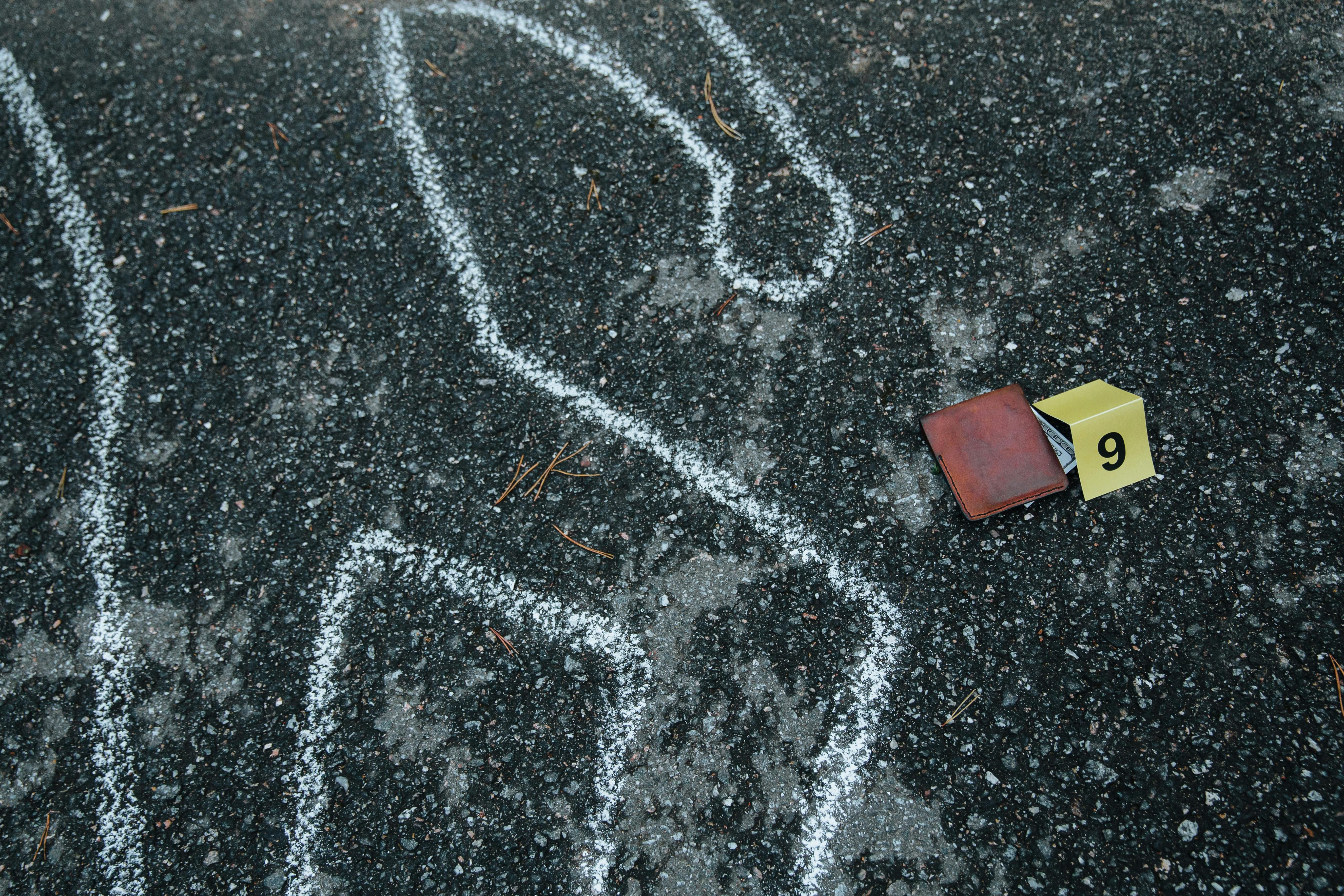Examining residues at the site of the deceased bodies