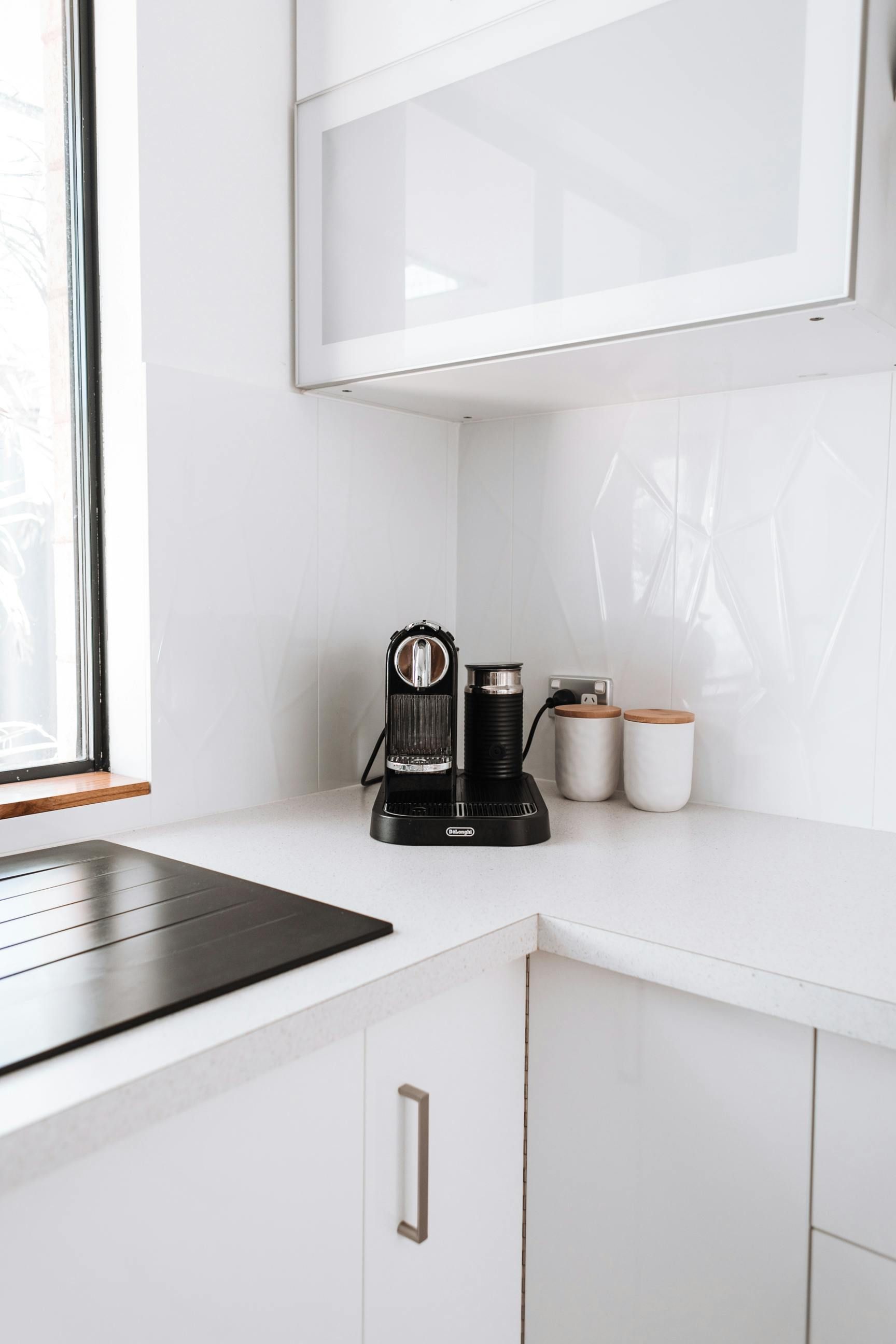 Coffee appliance set in a culinary workspace