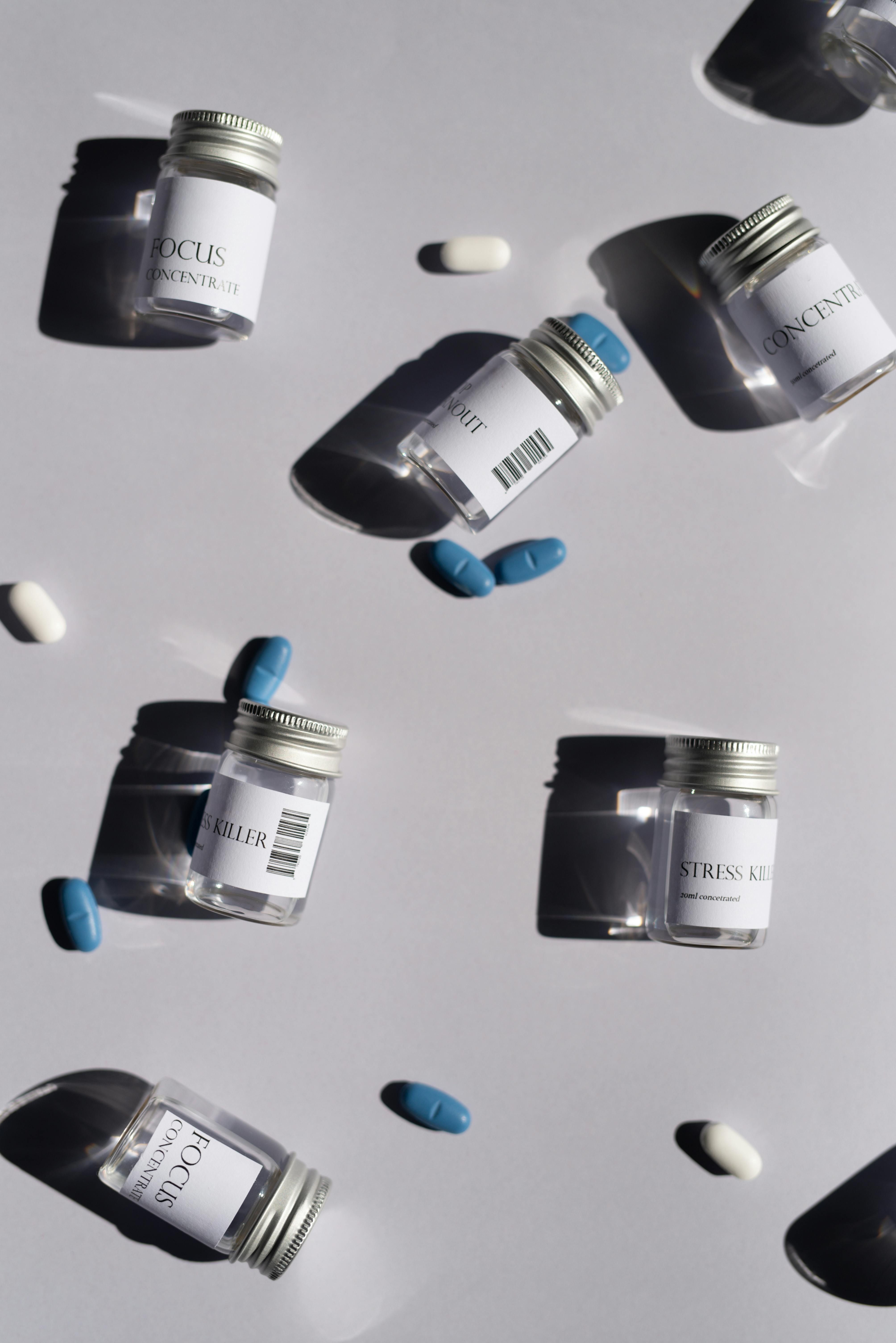 Antihistamine pills identified as Dramamine tablets Over-the-counter anti-nausea medication pills known as Dramamine tablets.