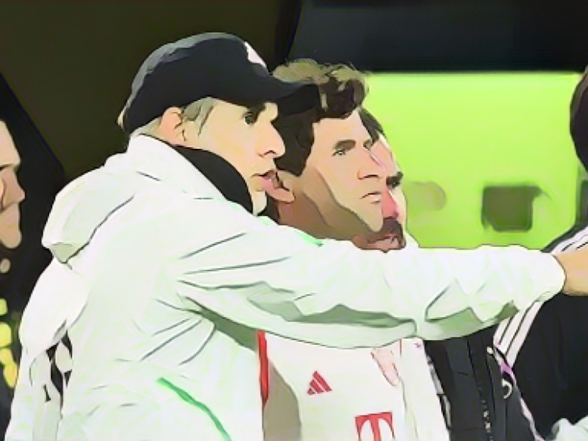 "Müller clenches his fist in his pocket"