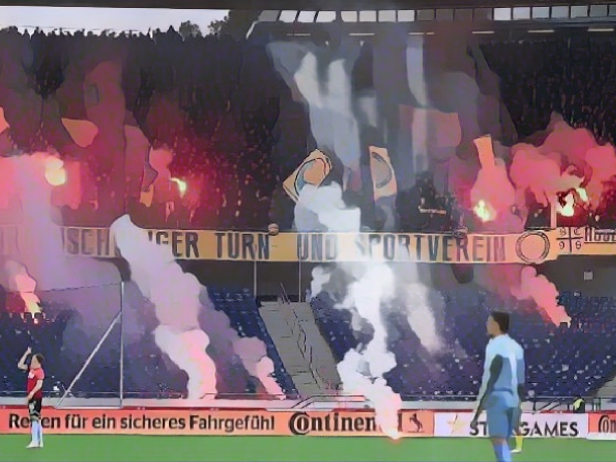 Braunschweig only burns in the stands in Hanover