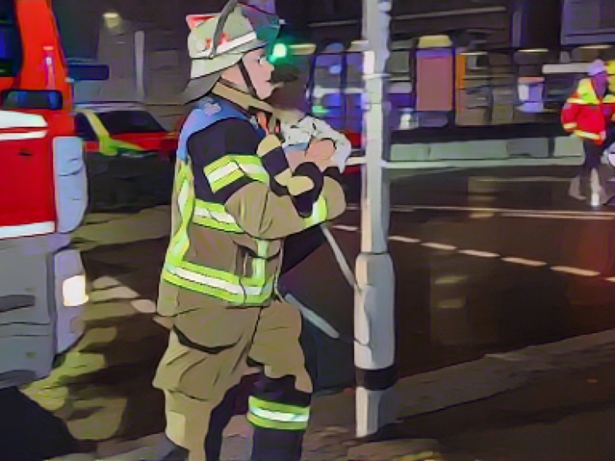 Fire department rescues three small children from fire house