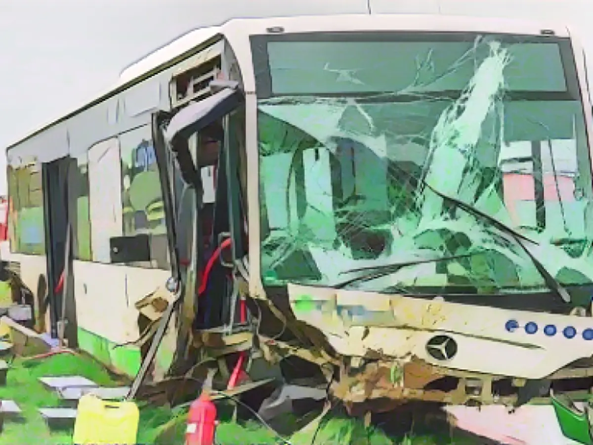 Serious school bus accident!