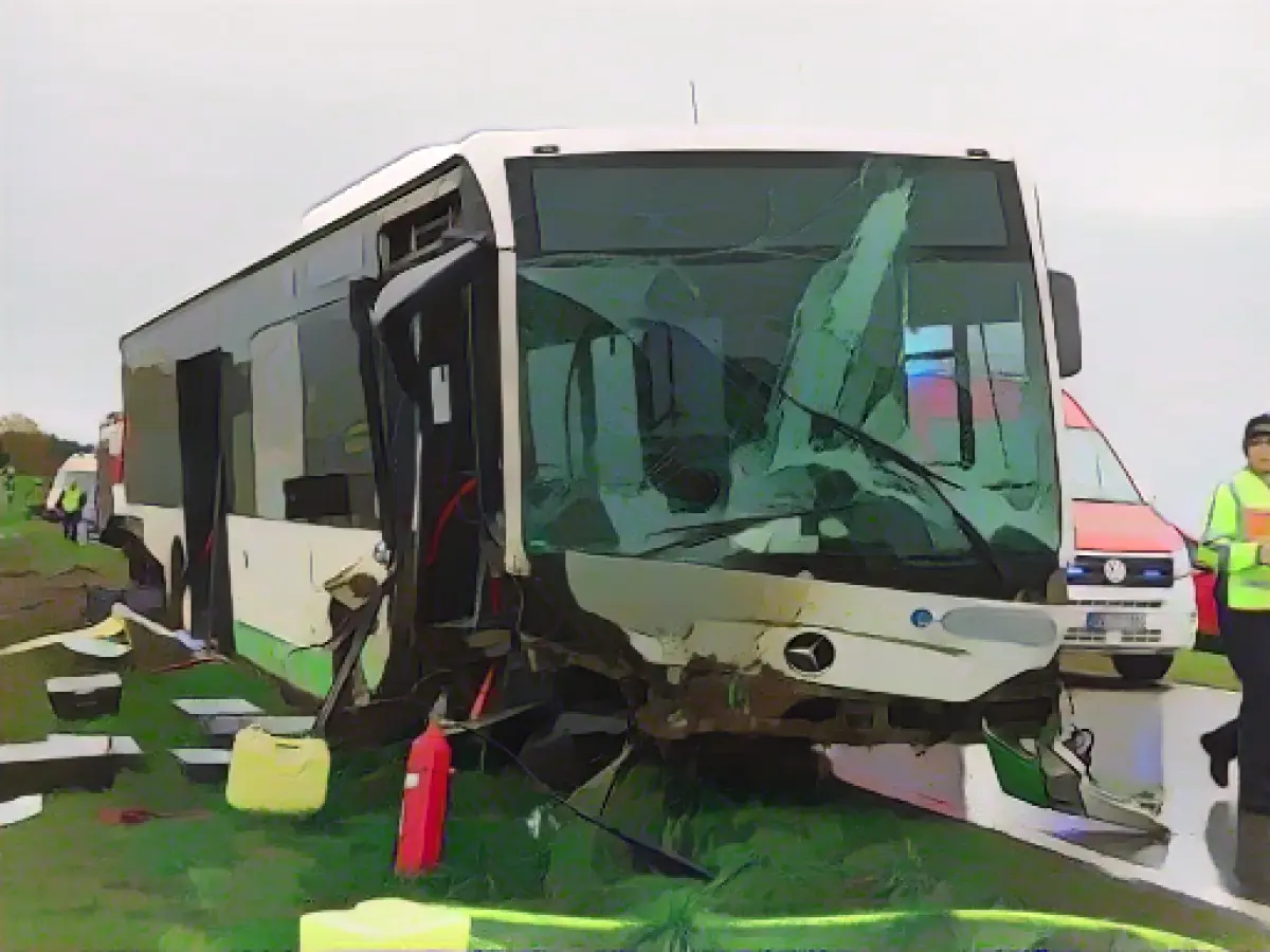 Ten injured in school bus accident