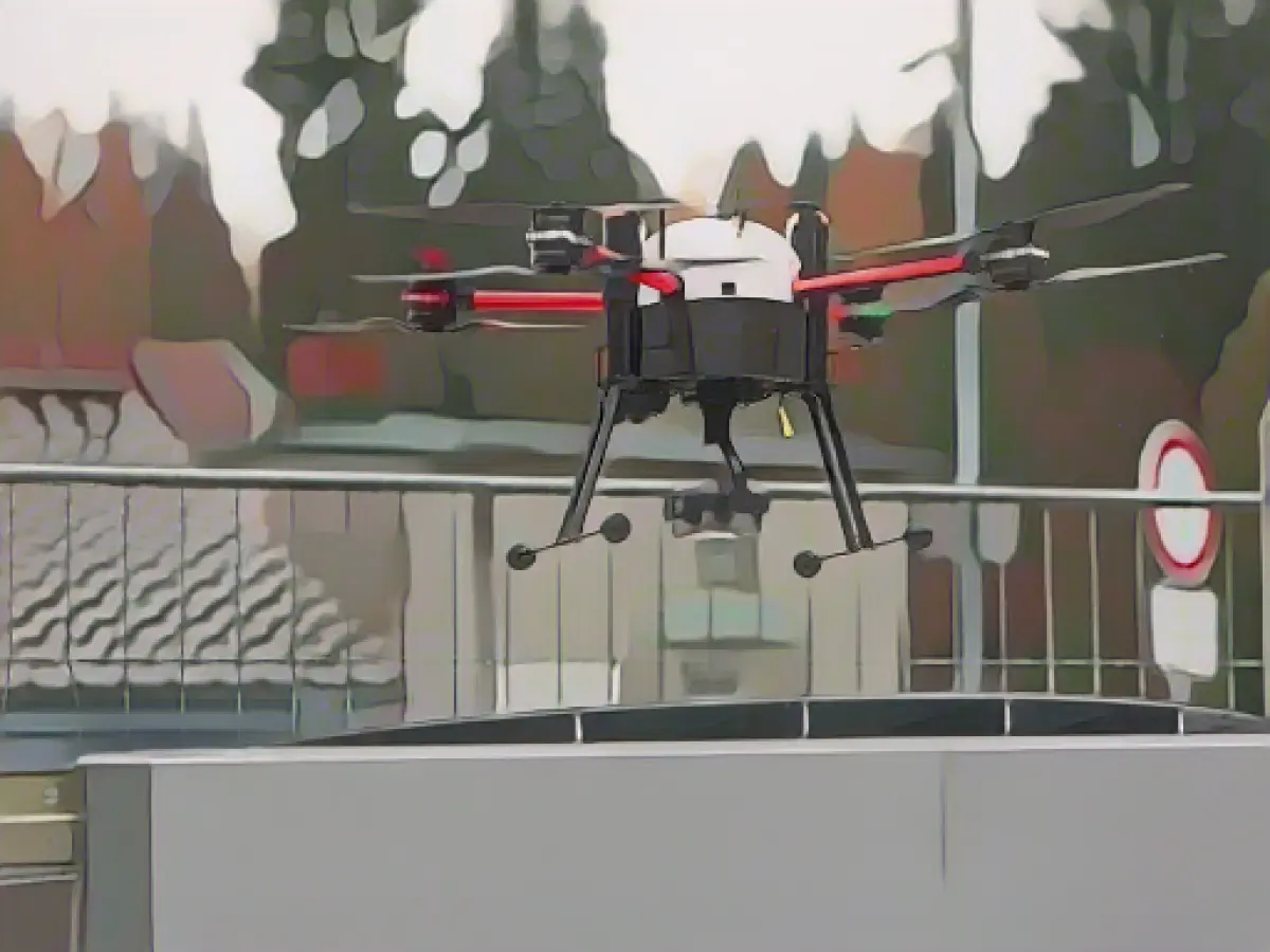 Drone test launched to support operations