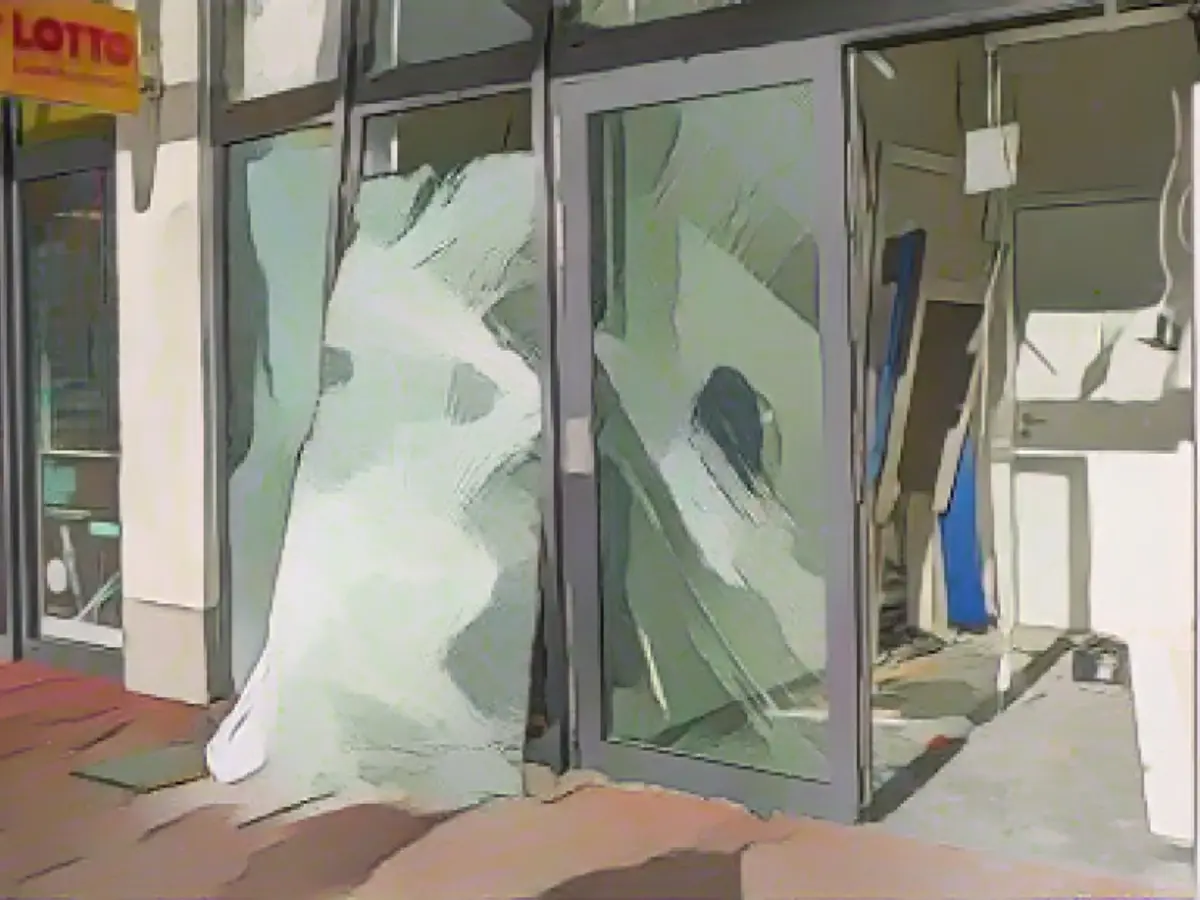 Robbers blow up ATM at Sparda Bank