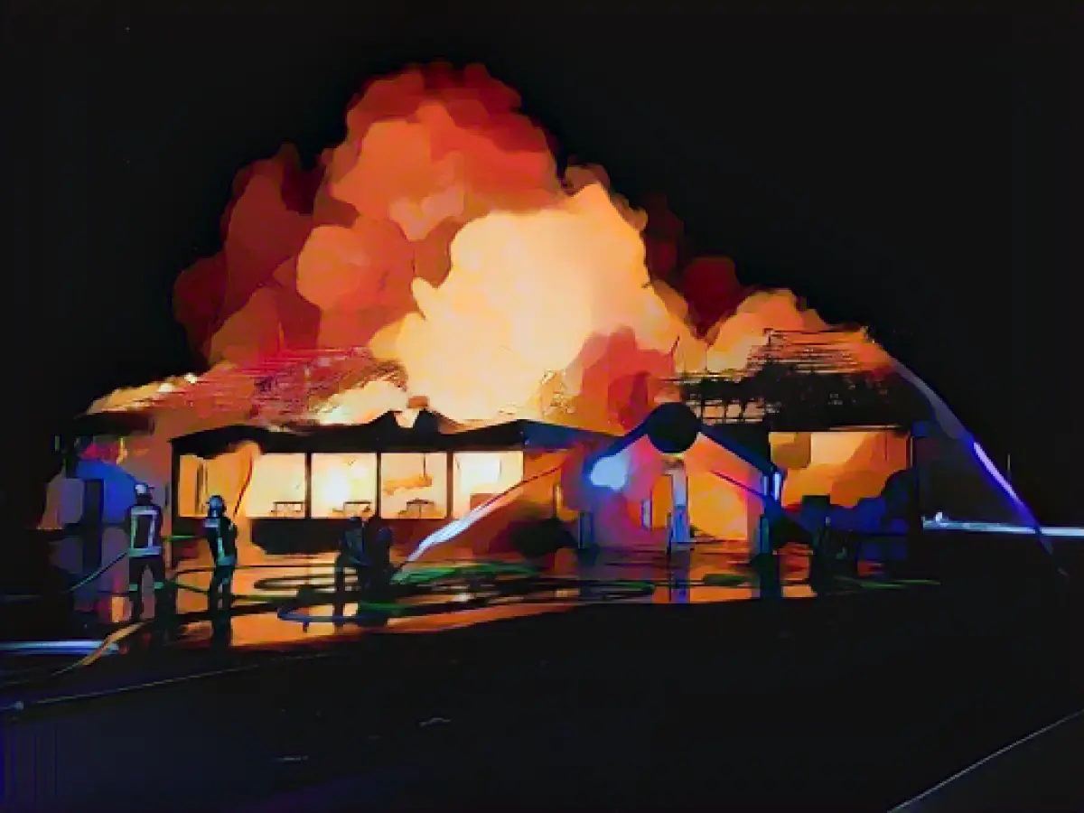 Fire destroys disco in the district of Friesland