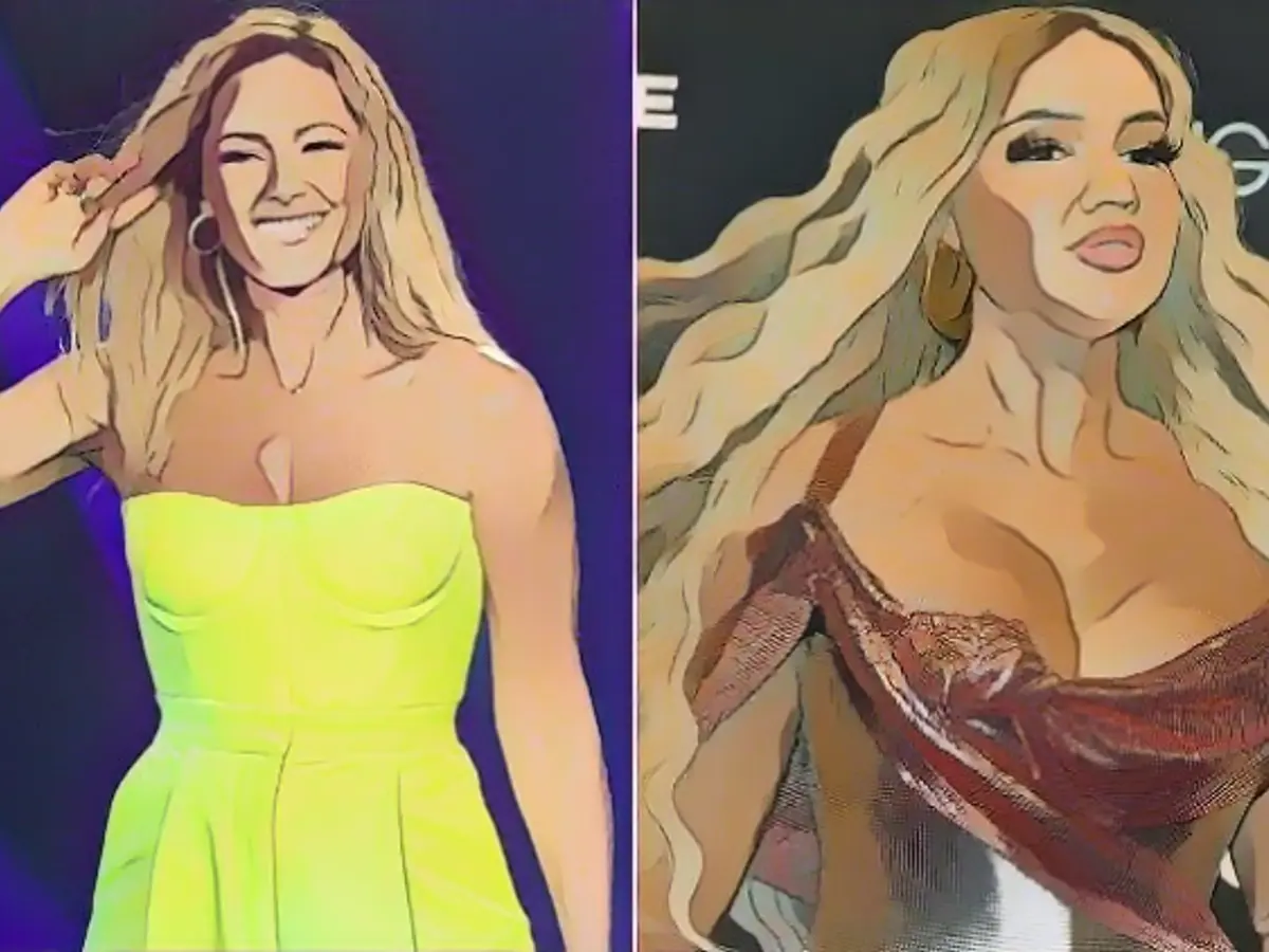 Helene Fischer sings "Breathless" with Shirin David