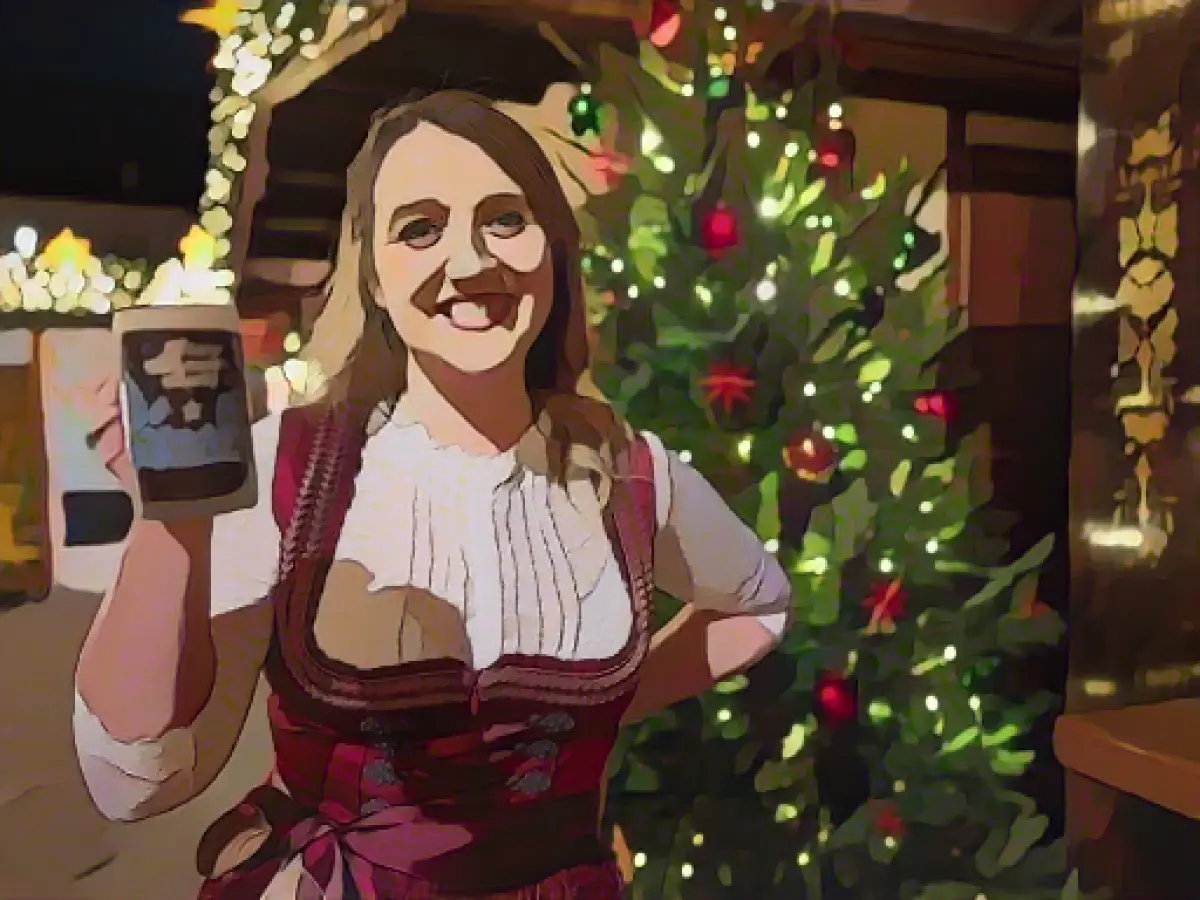 New German mulled wine queen goes red