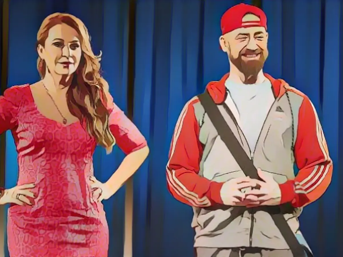 Caroline Beil and citizen Lars Dietrich in "Todesangst"