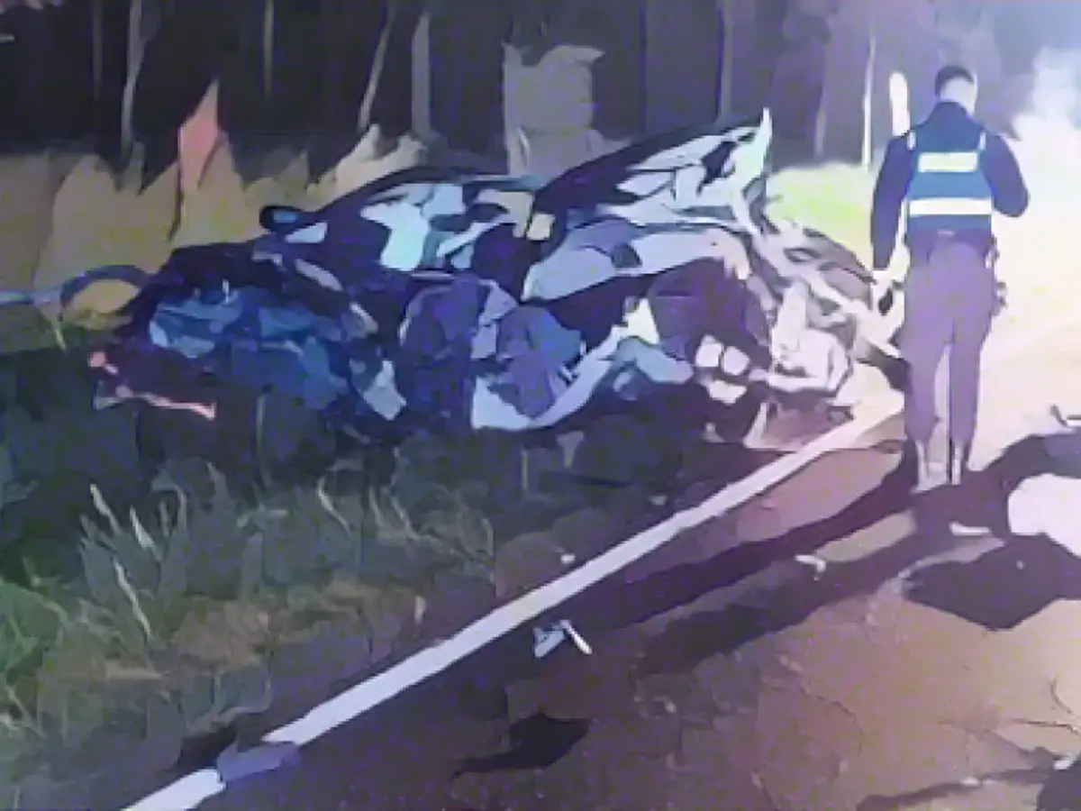 This wreck used to be a Jaguar