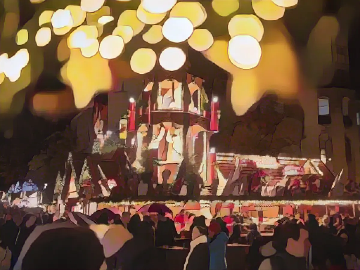 Around 200 stalls at the Stuttgart Christmas market