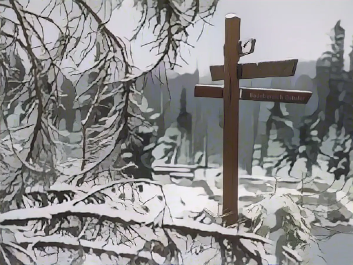 Snowfall in the Harz Mountains: lifts still closed