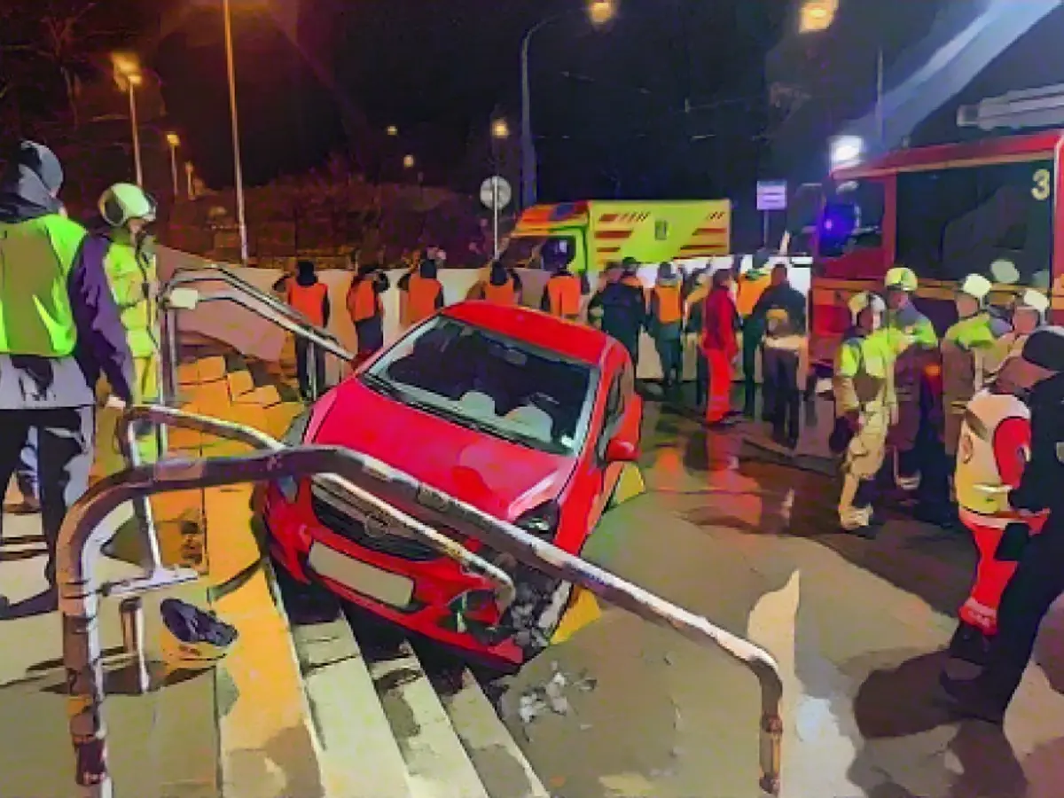 Car crashes into soccer fans