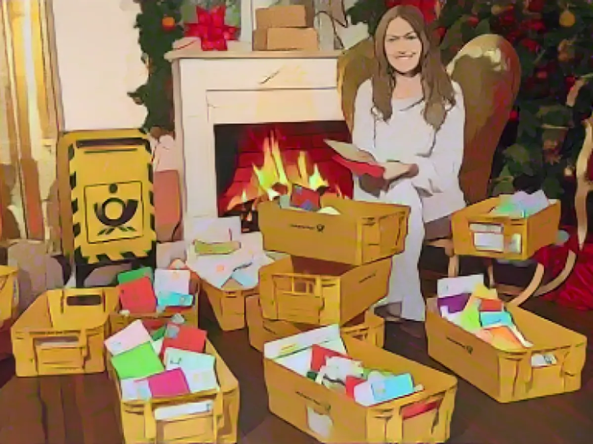 The first wish lists from the Christmas post office