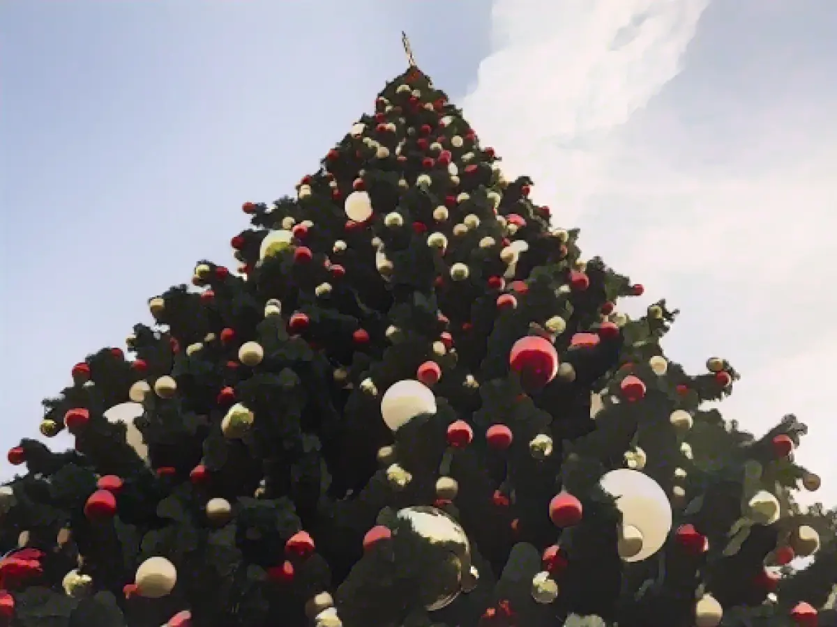 Christmas tree in Aue-Bad Schlema dismantled again