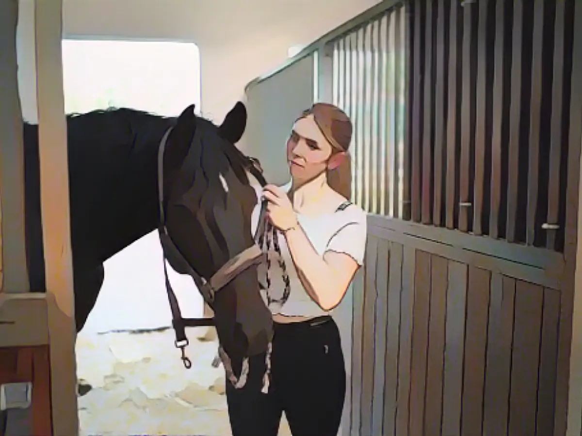 Carolin breaks off the farm week