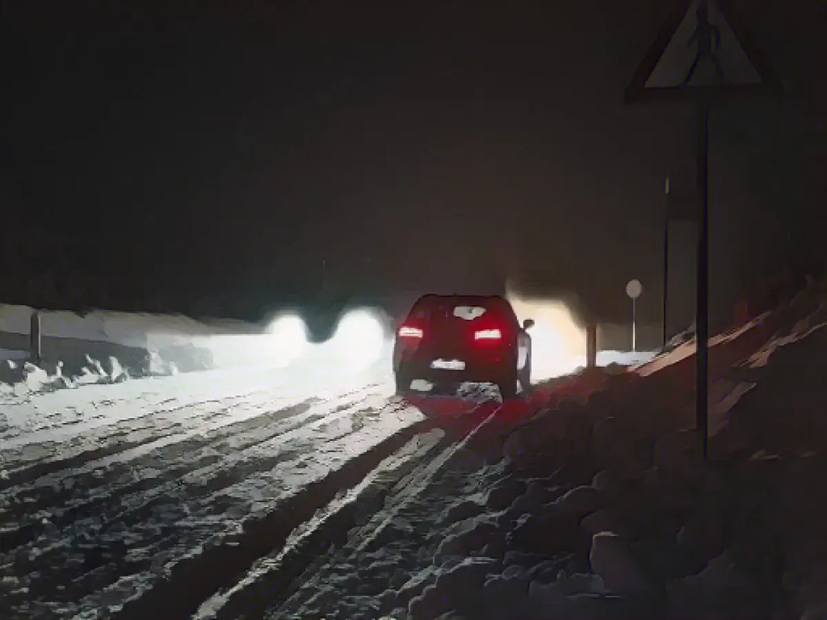 Many pupils spend the night at school after the onset of winter