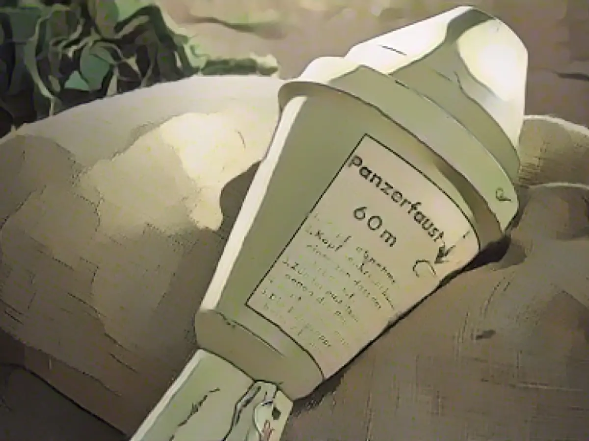 Man wants to sell bazooka at flea market