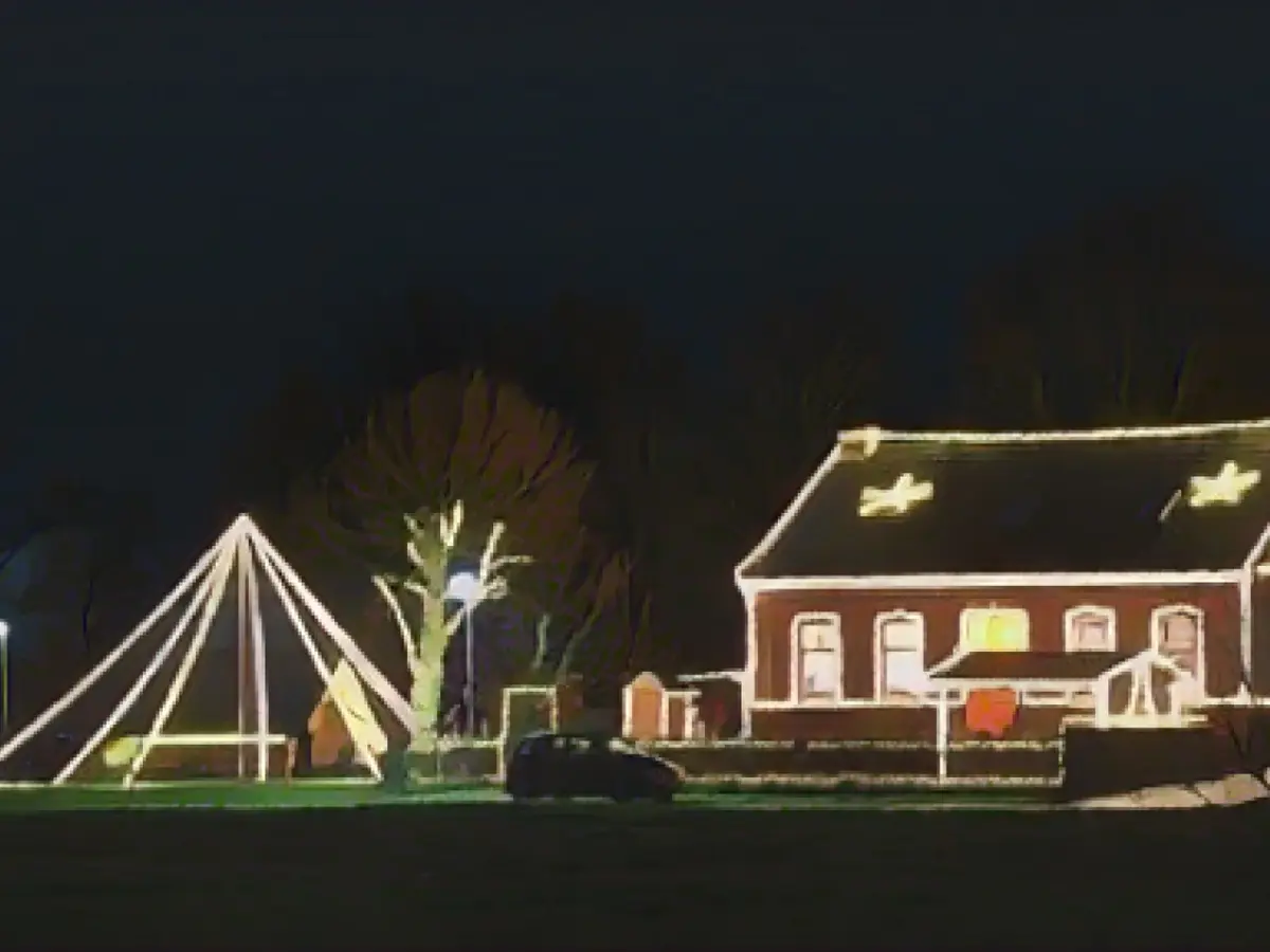 Citizens turn the town into a Christmas village every year