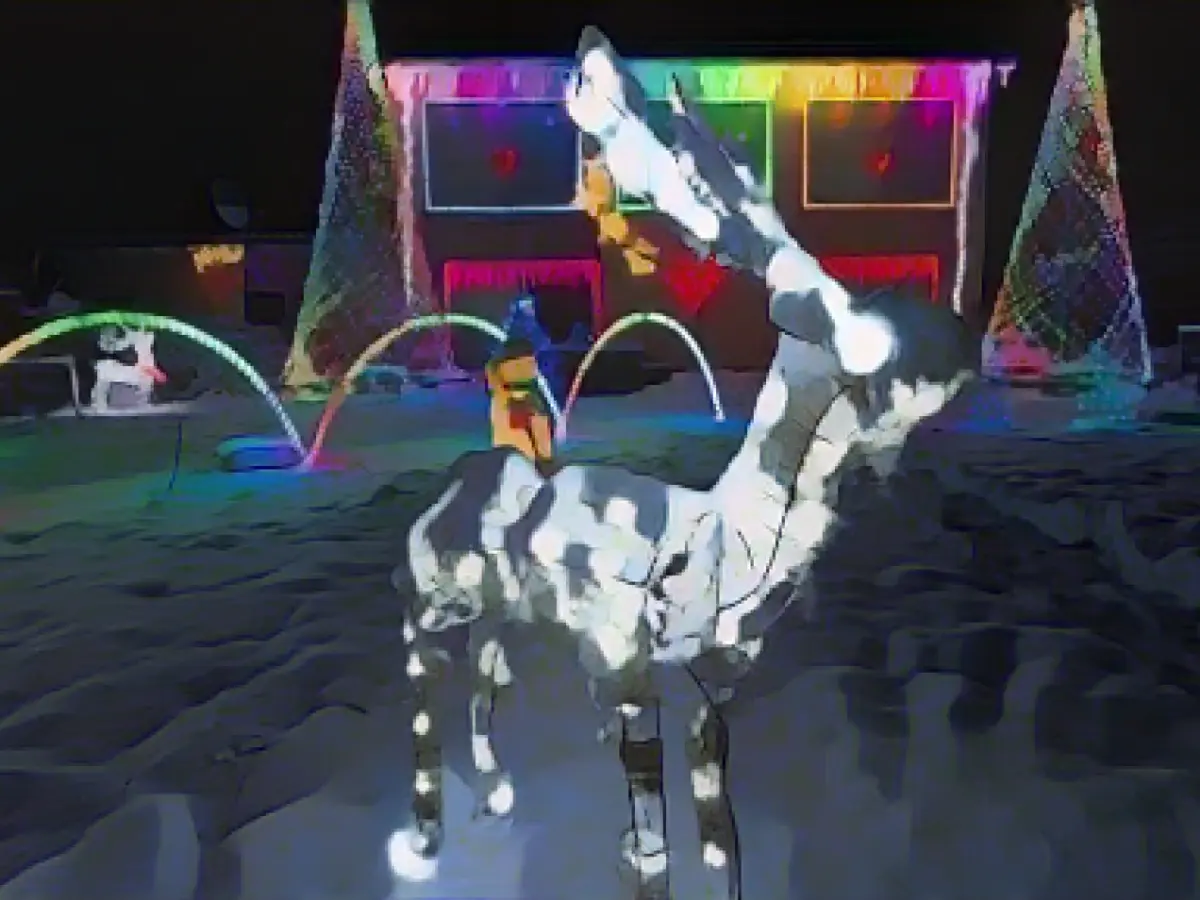 Christmas houses in Bavaria light up again for the Advent season