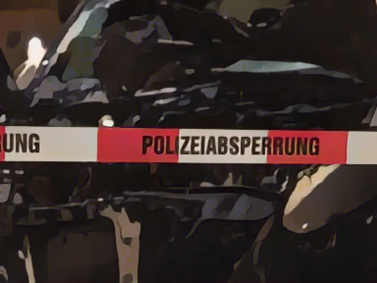 State road damaged by fire involving a van