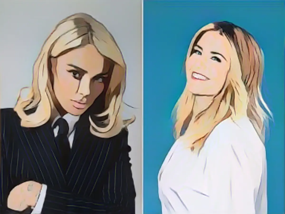 Beatrice Egli and Loredana next to pop titan