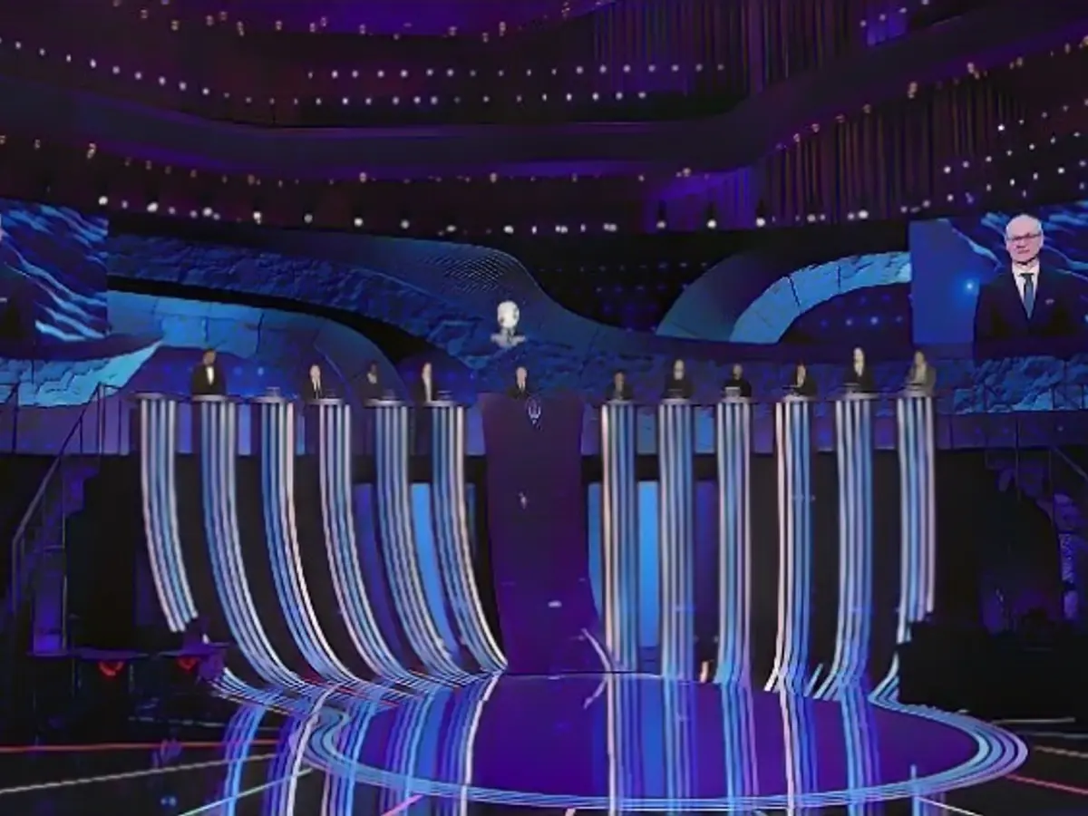 Moaning and baby cries disrupt European Championship draw