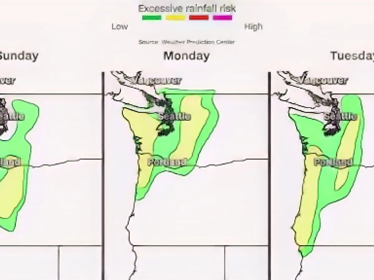 Strong atmospheric rivers are expected to flood the northwest, bringing heavy rain and snow