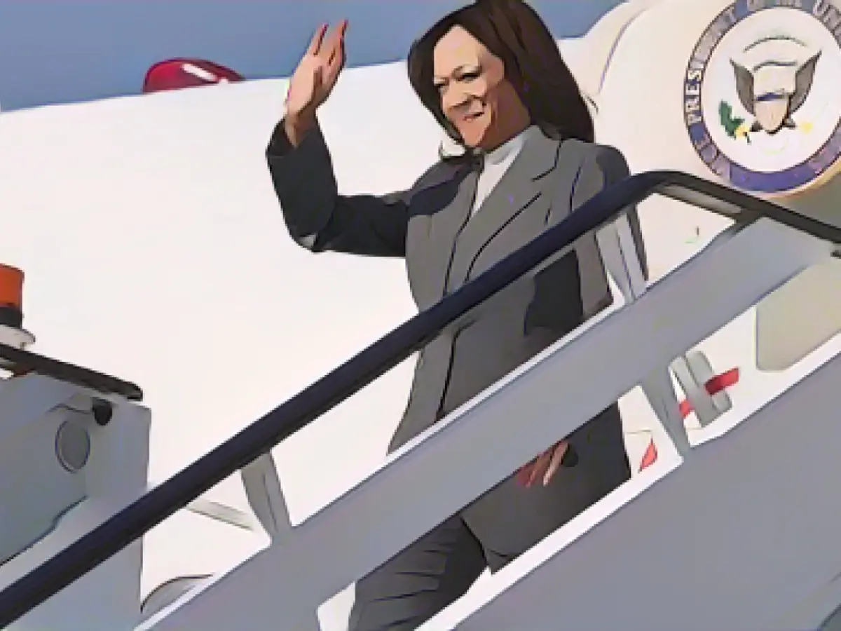 Kamala Harris makes a stop in Ramstein