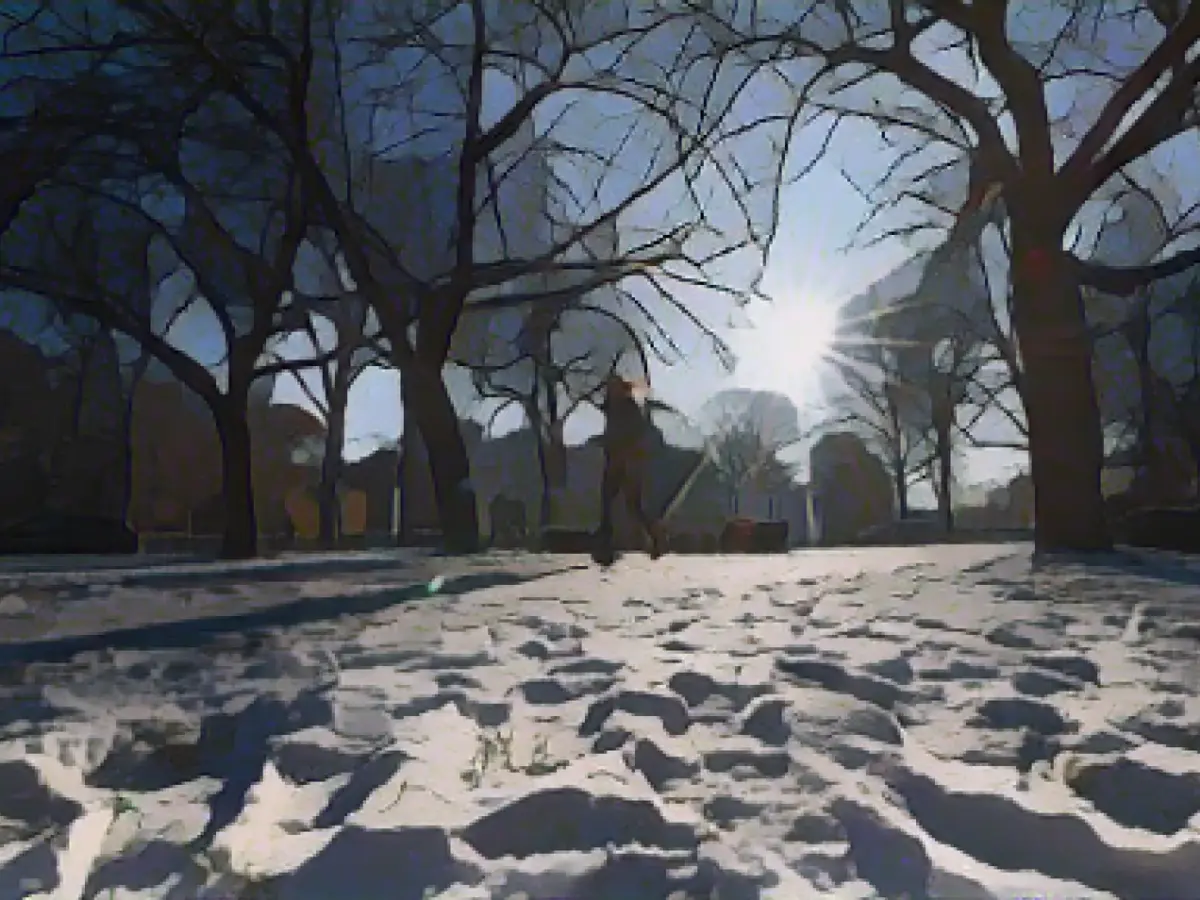 Quiet roads despite persistent frost and snowfall