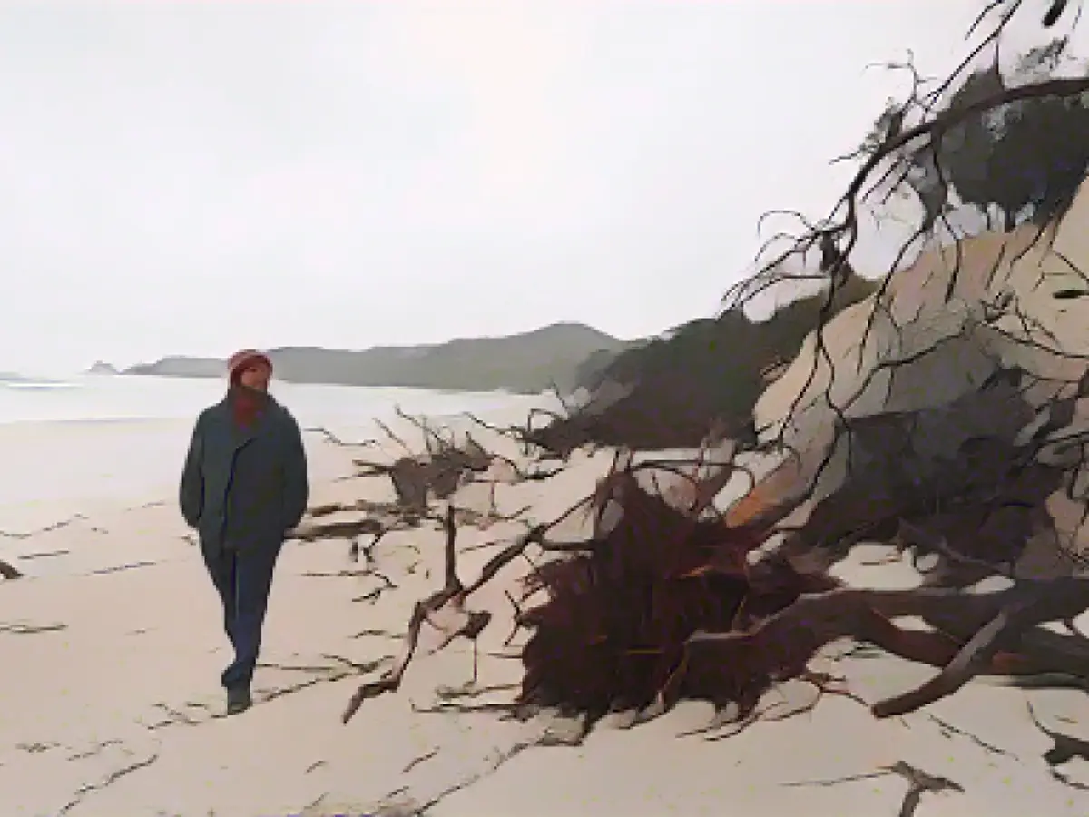 Byron Bay beach in Australia 'severely eroded' due to heavy rains