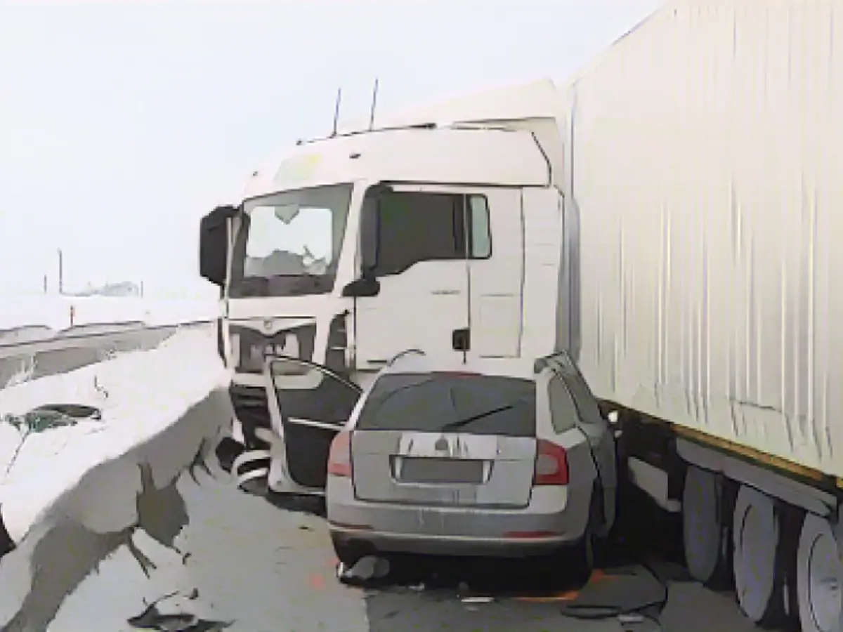 Car driver dies in truck crash