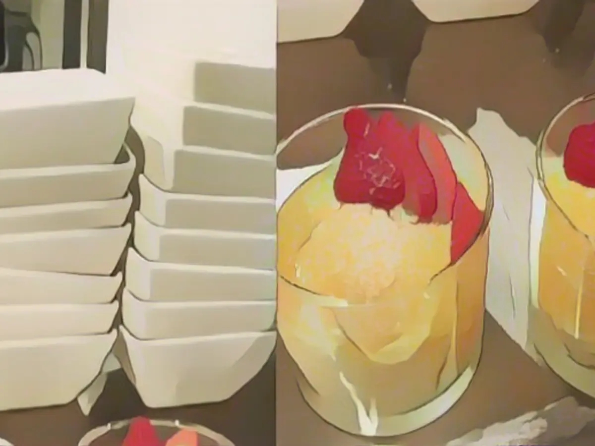 Arroz con Leche with candied mango