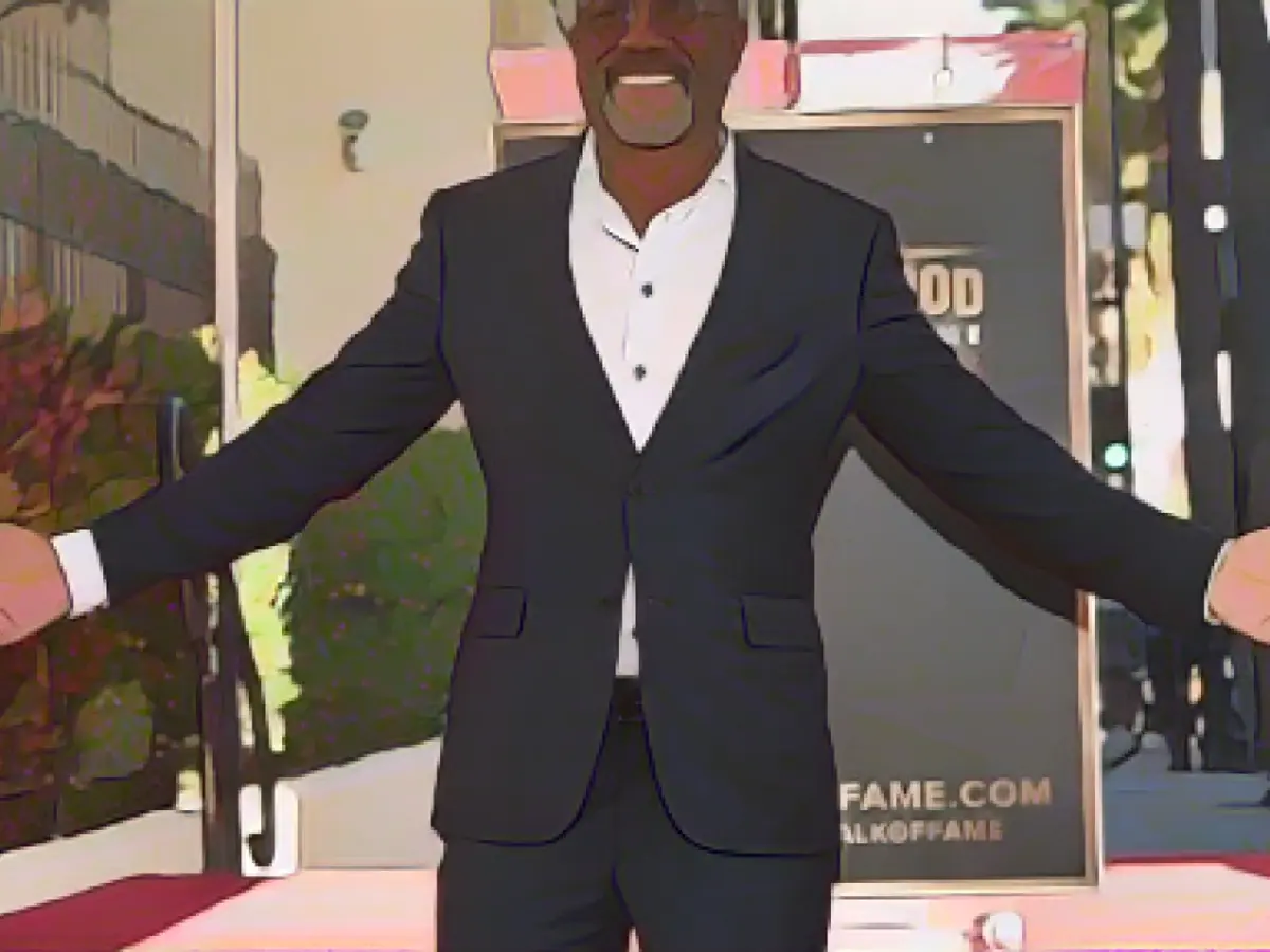 US singer Darius Rucker celebrated with Hollywood star