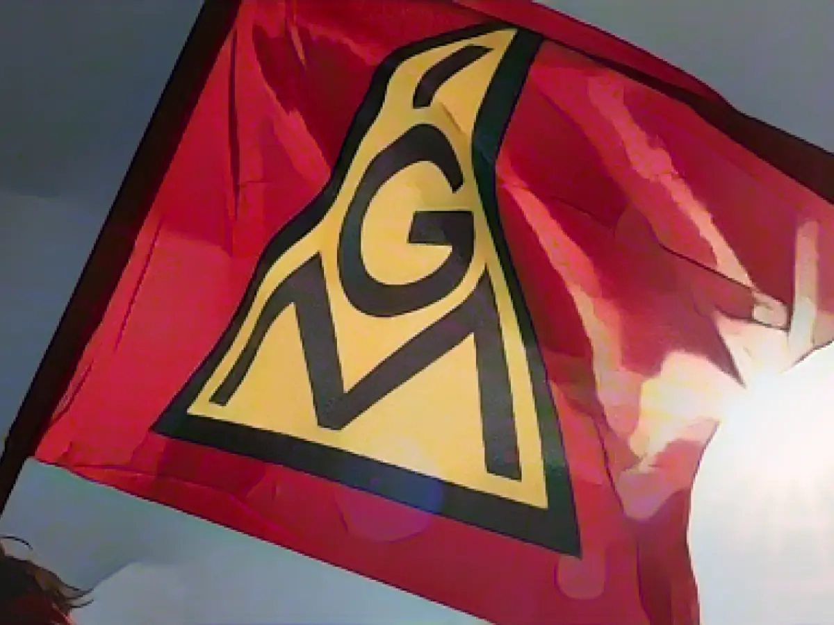 Warning strikes in the East German steel industry