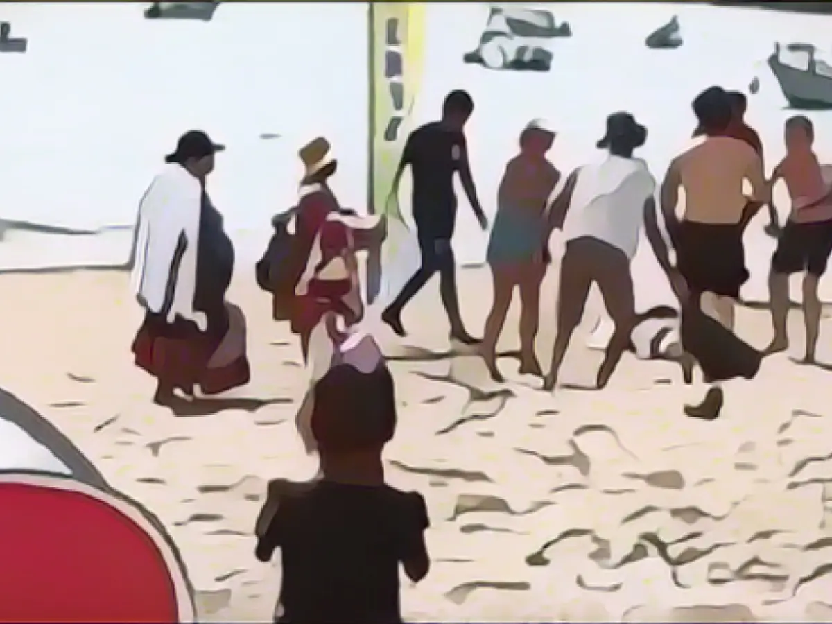 Shark bites off mother's leg - she bleeds to death