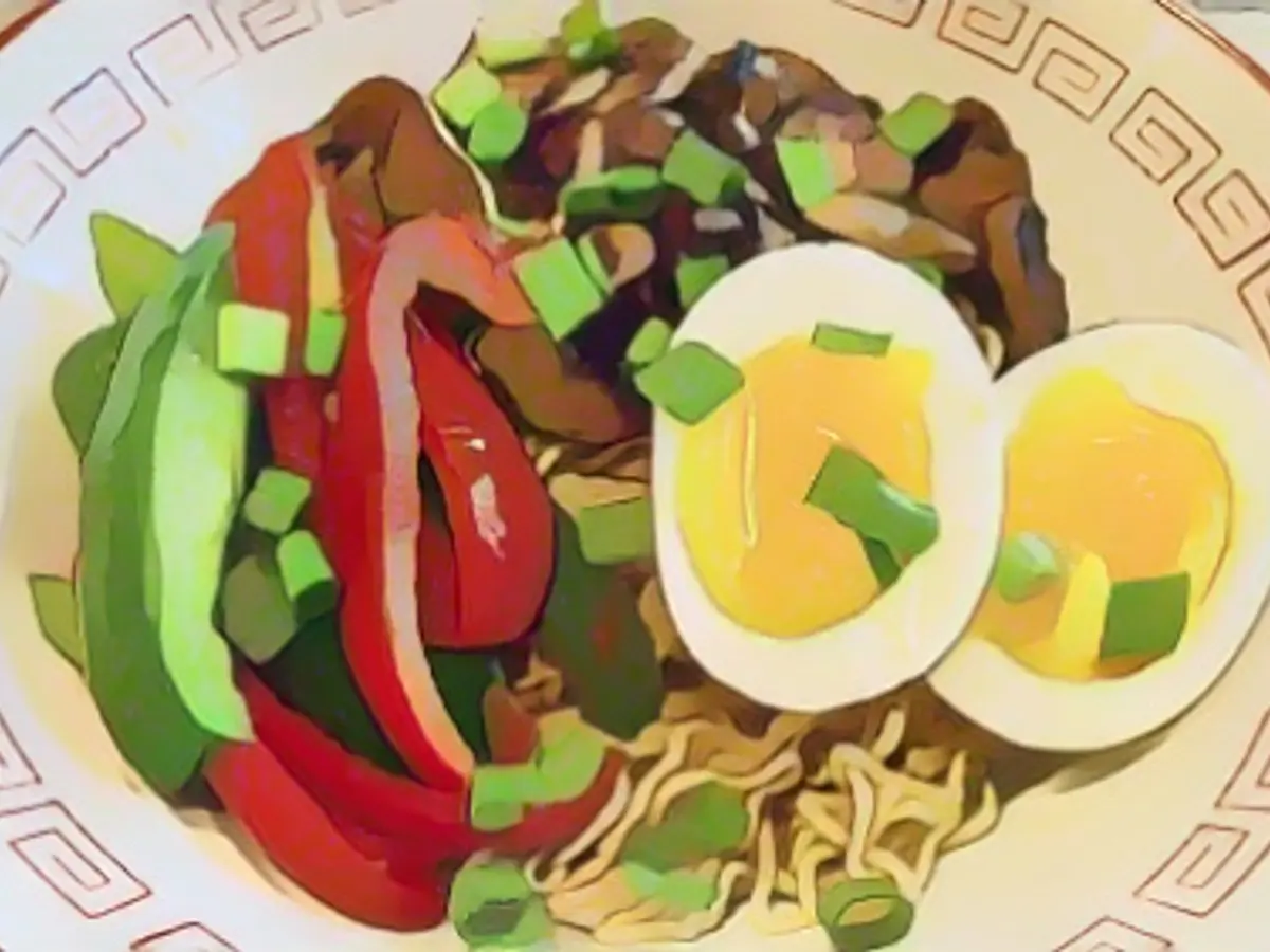 Elegant vegetarian ramen