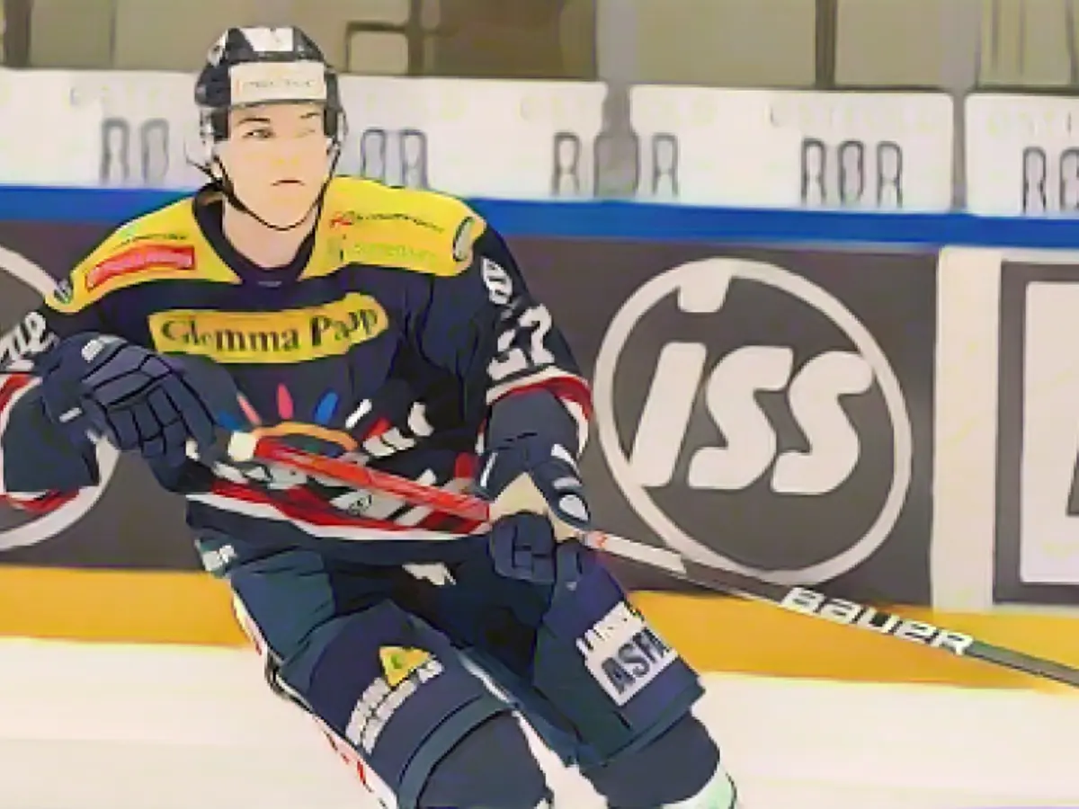 Skate slashes ice hockey talent's chest