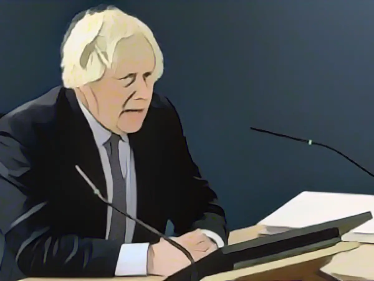 British ex-Prime Minister Johnson apologizes to victims of the corona pandemic