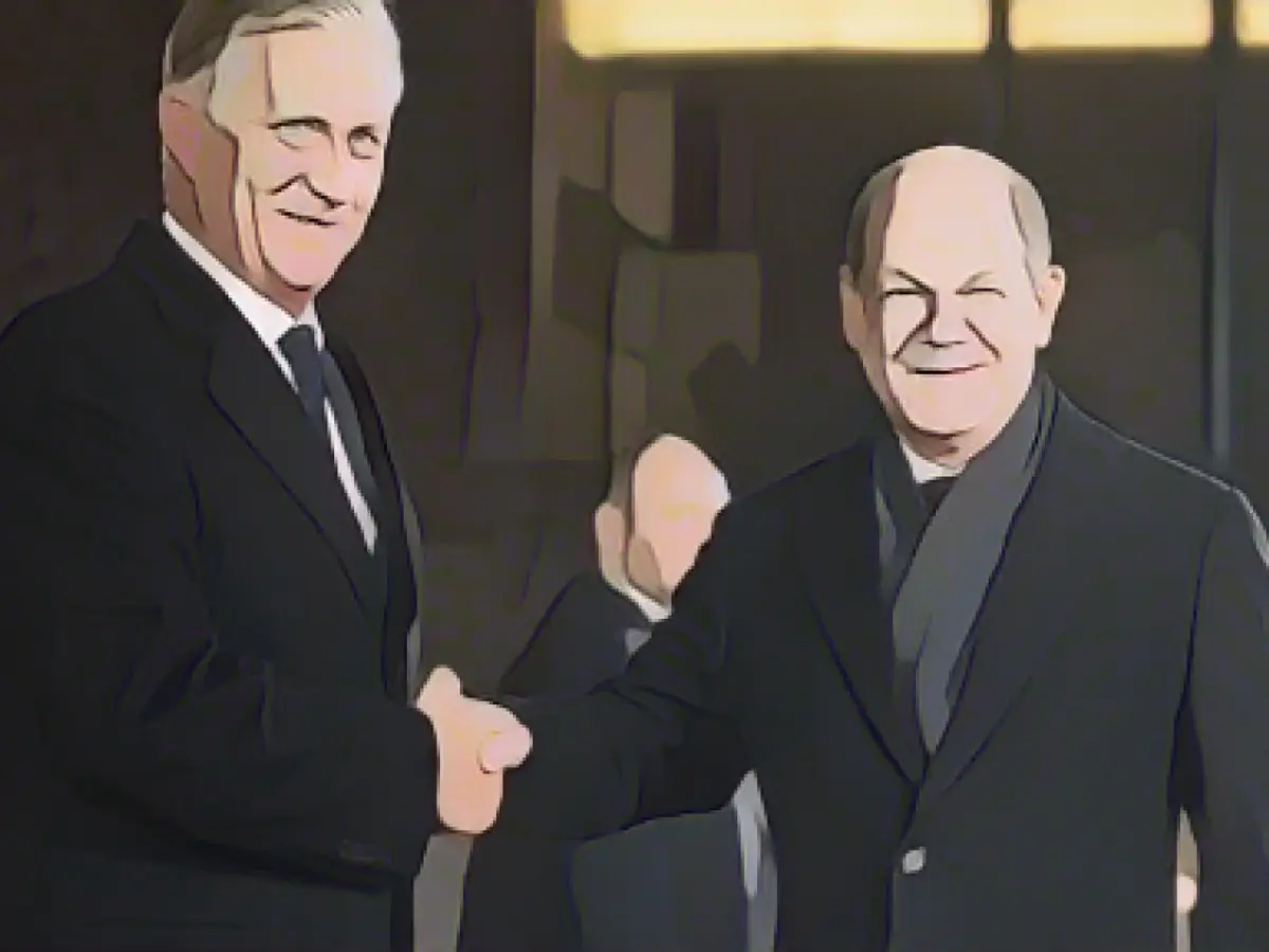 Belgian King meets Scholz: Reception at the Federal Chancellery