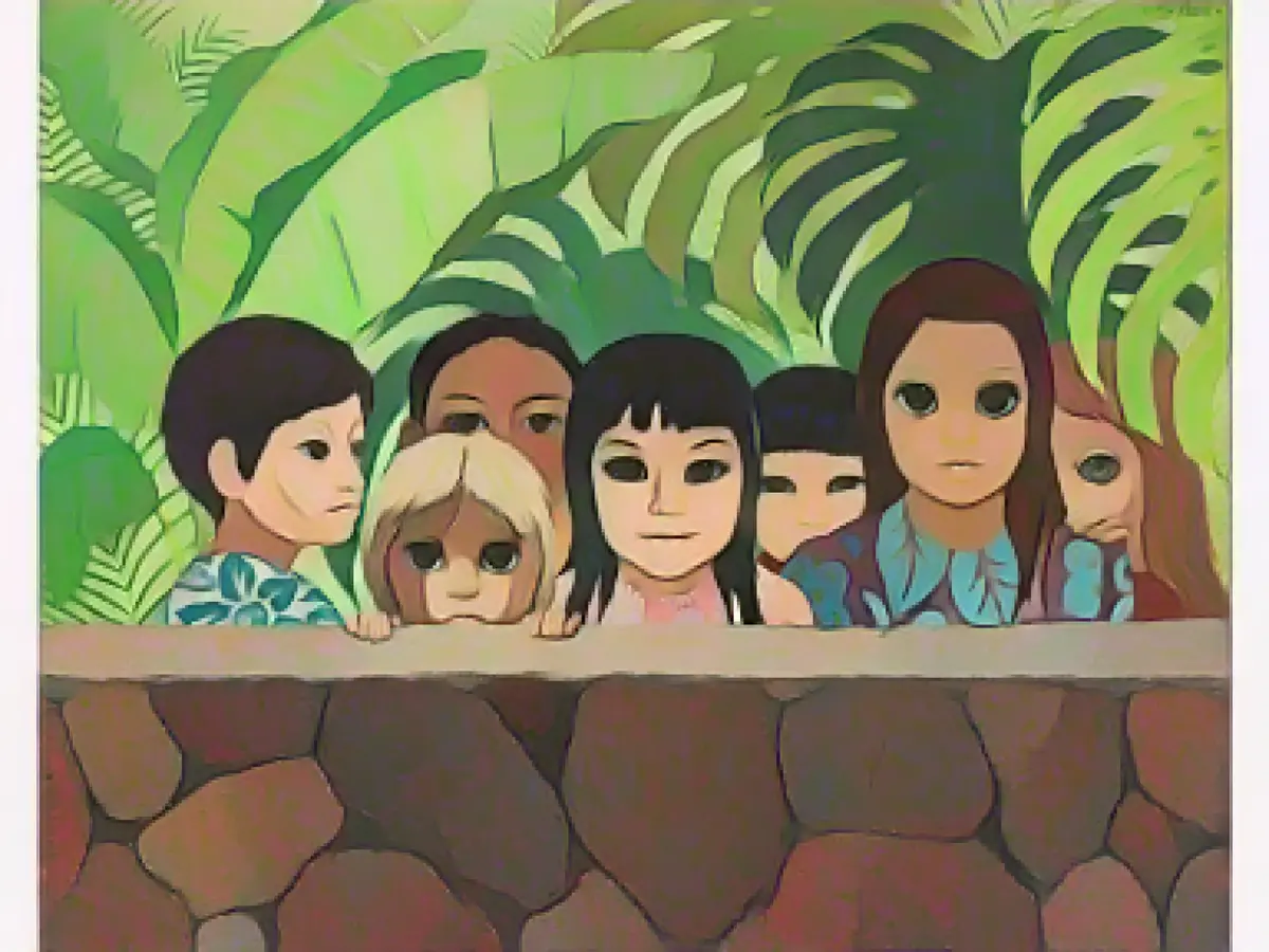 A 'Big Eyes' painting by Margaret Keane that was stolen in 1972 has been returned to the family that owned it