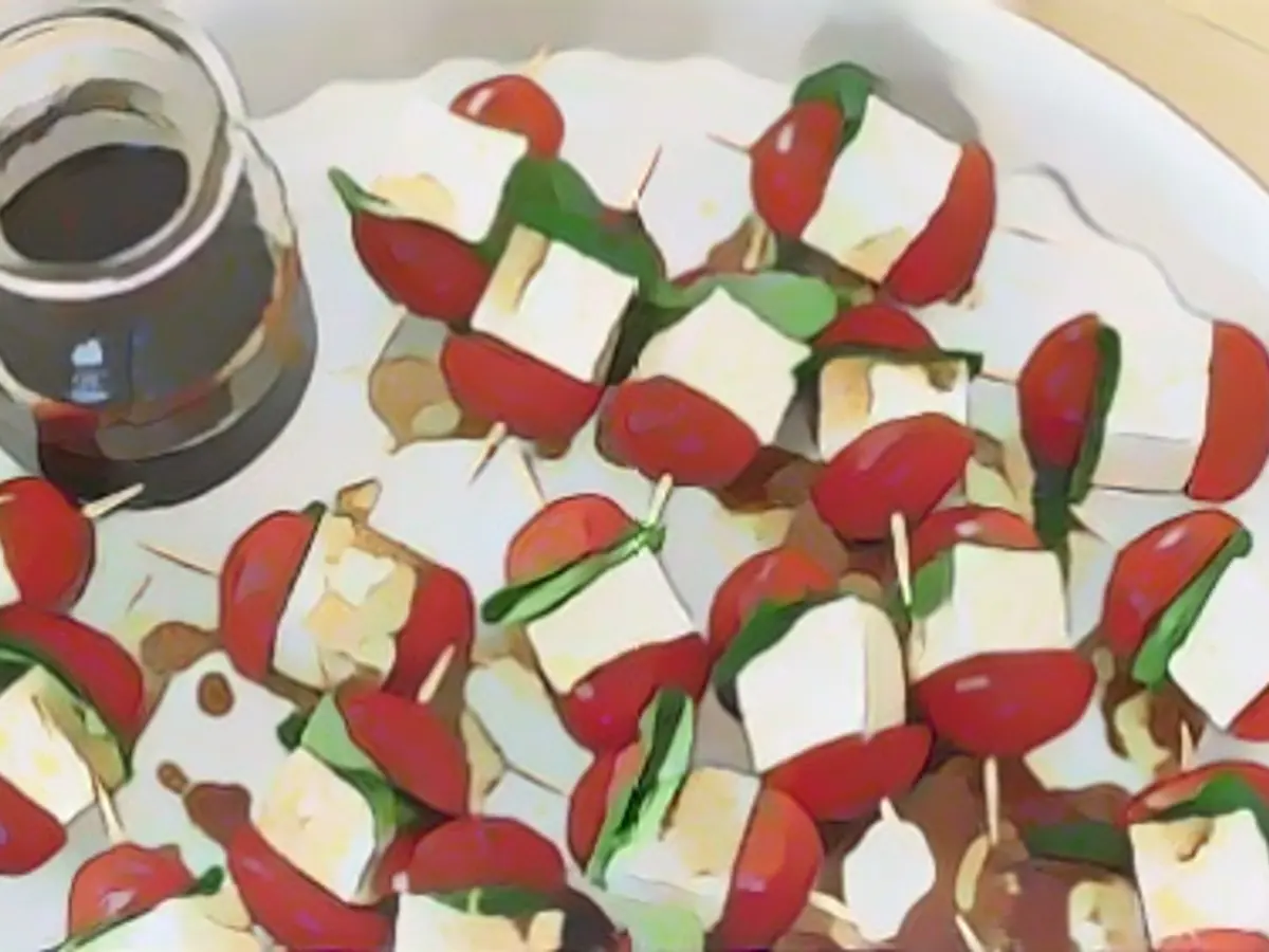 Capri-style tofu bite