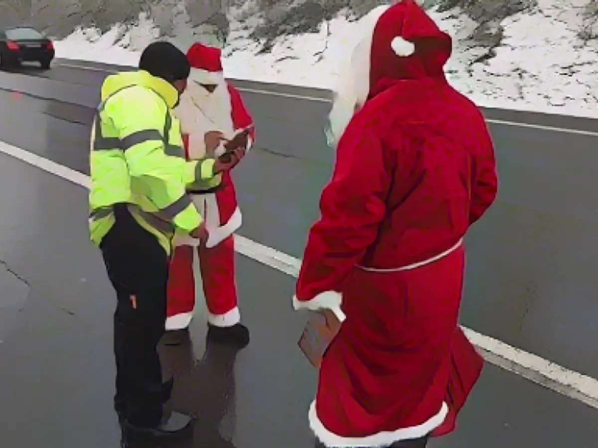 If Santa Claus drives into the police checkpoint ...