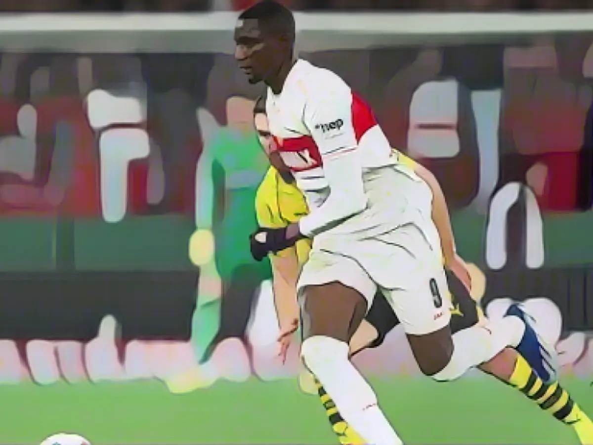 Guirassy announcement over the stadium microphone