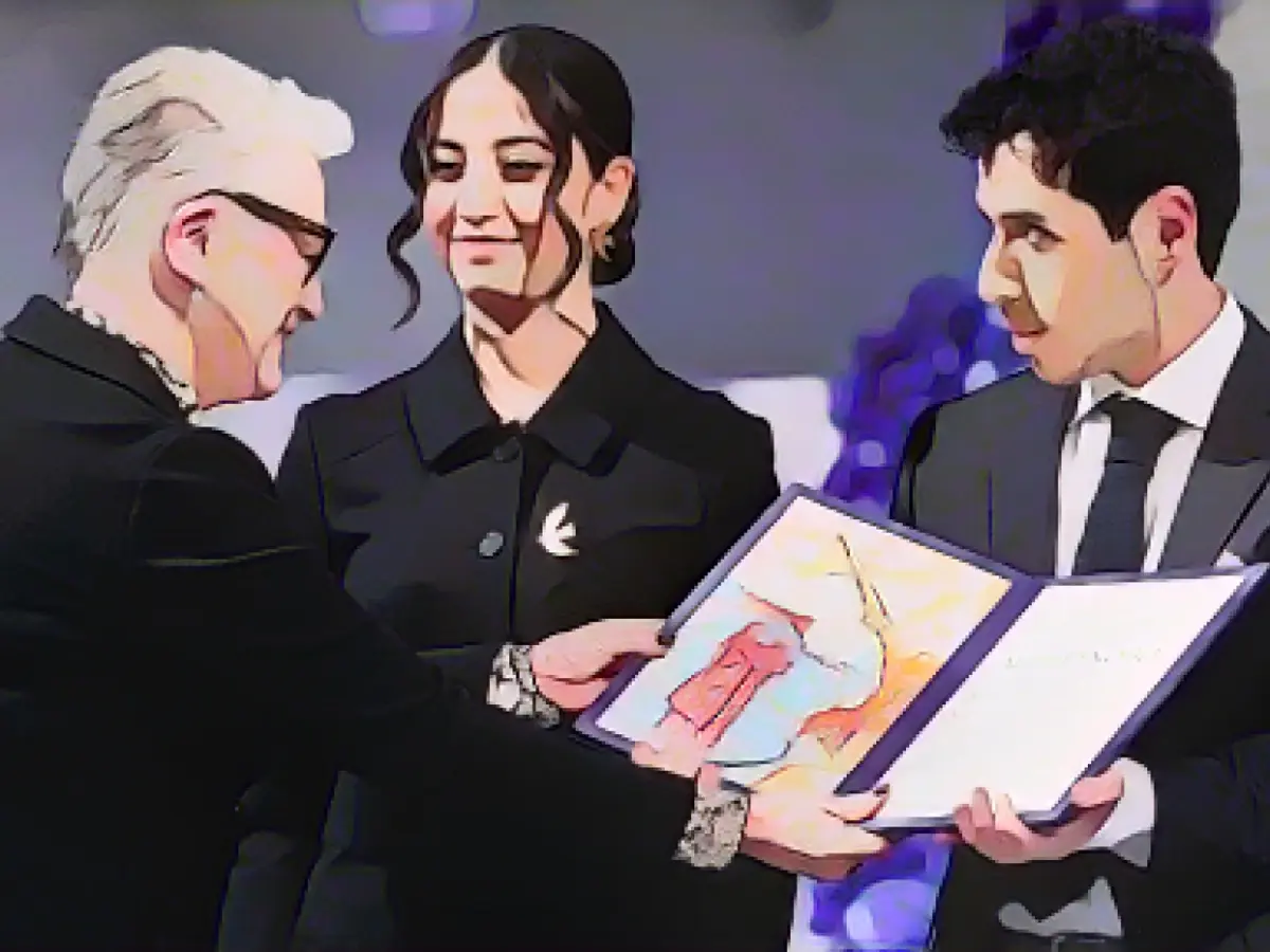 The Nobel Peace Prize winner vowed in a speech to her children that the Iranian people would "dismantle authoritarianism".