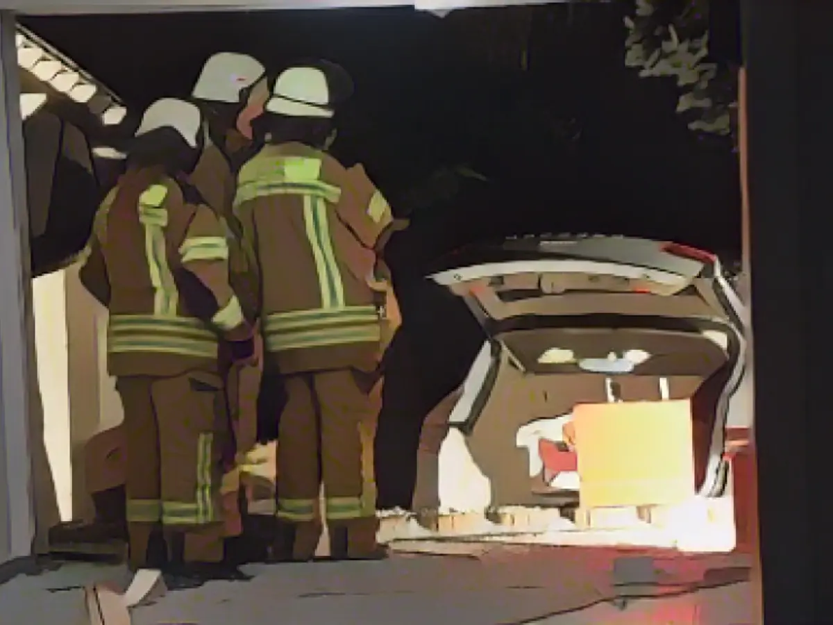 Porsche breaks through garage and ends up in the garden