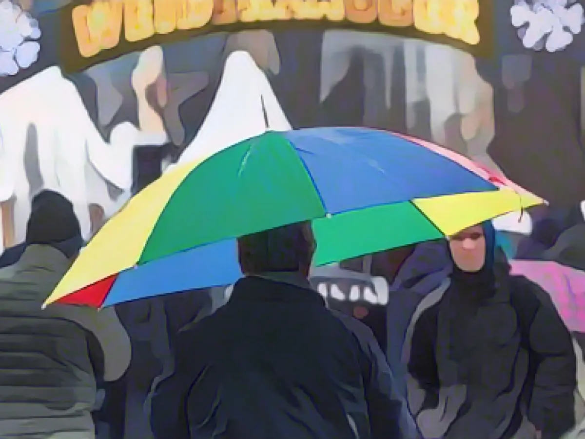 Wet, cold winter weather in the north